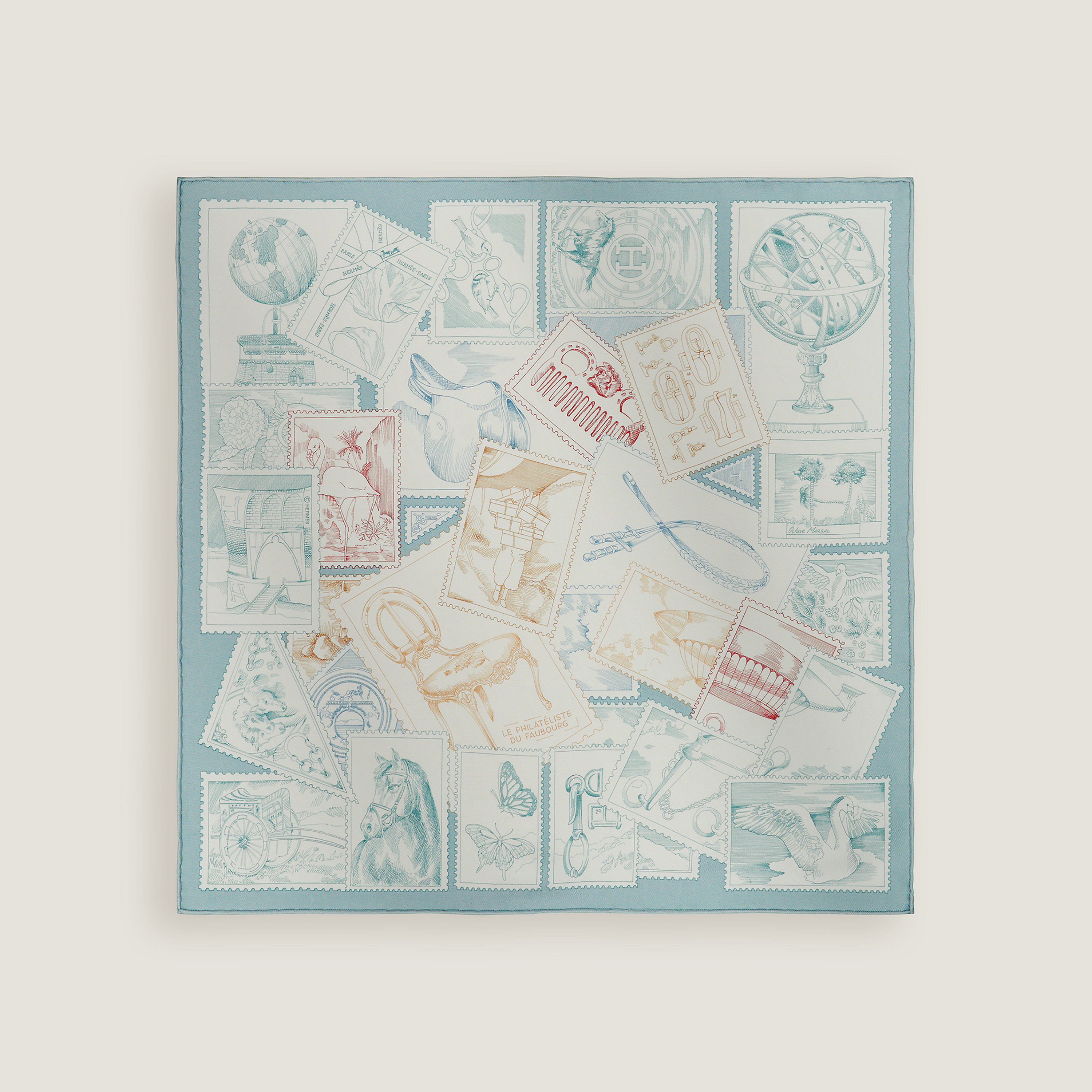 Le Philateliste du Faubourg Detail scarf 45