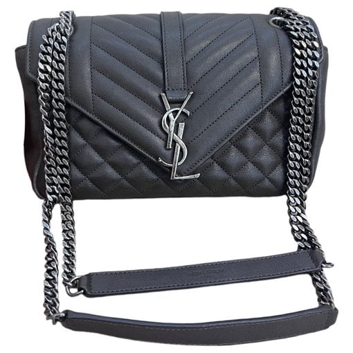 Envelope leather handbag