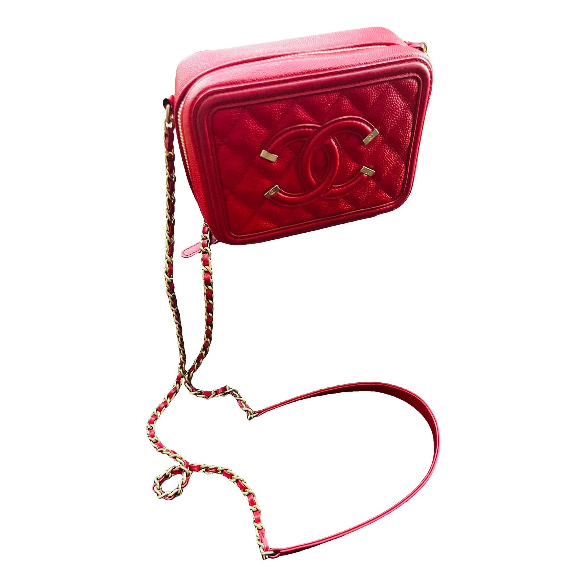 Vanity leather handbag