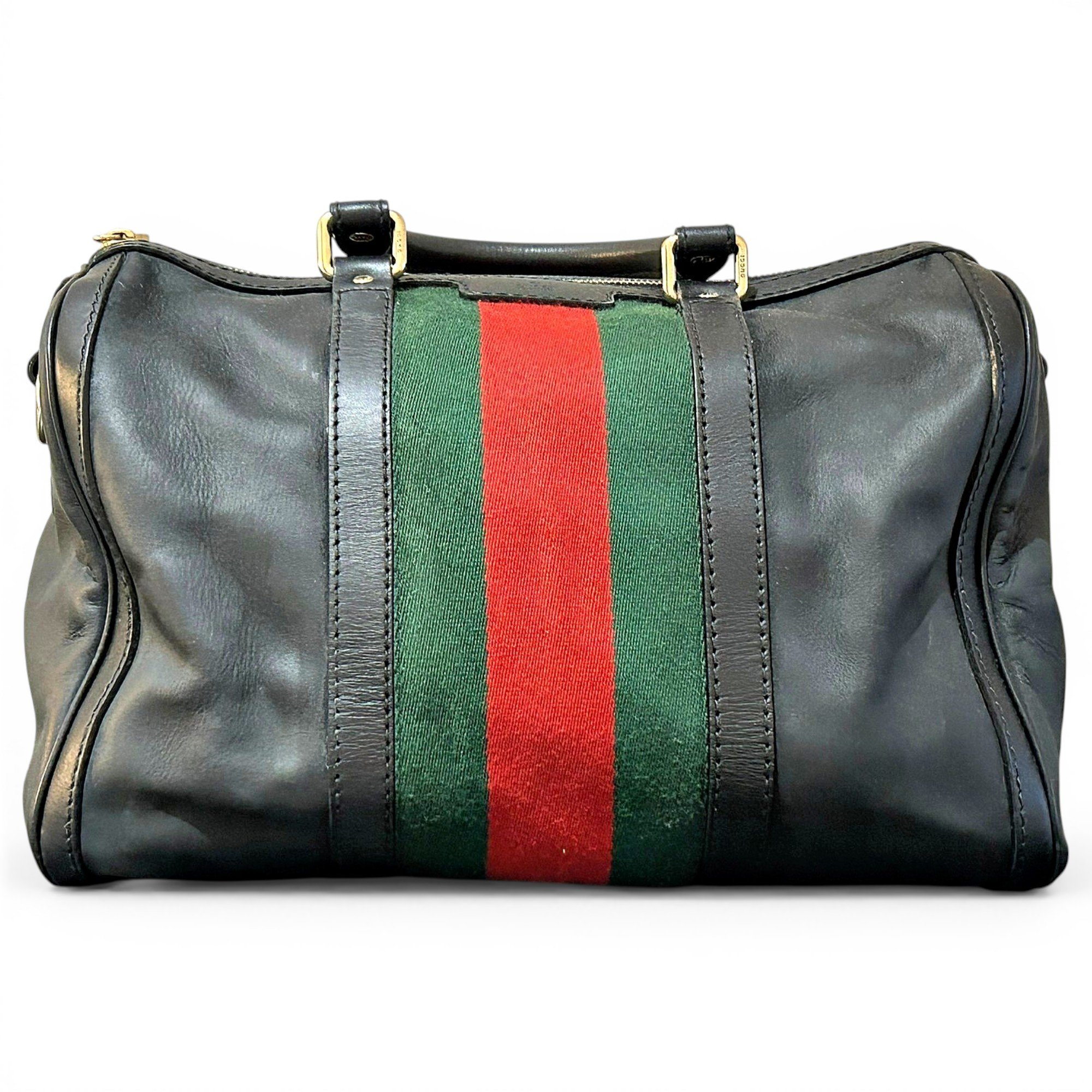 Boston leather handbag