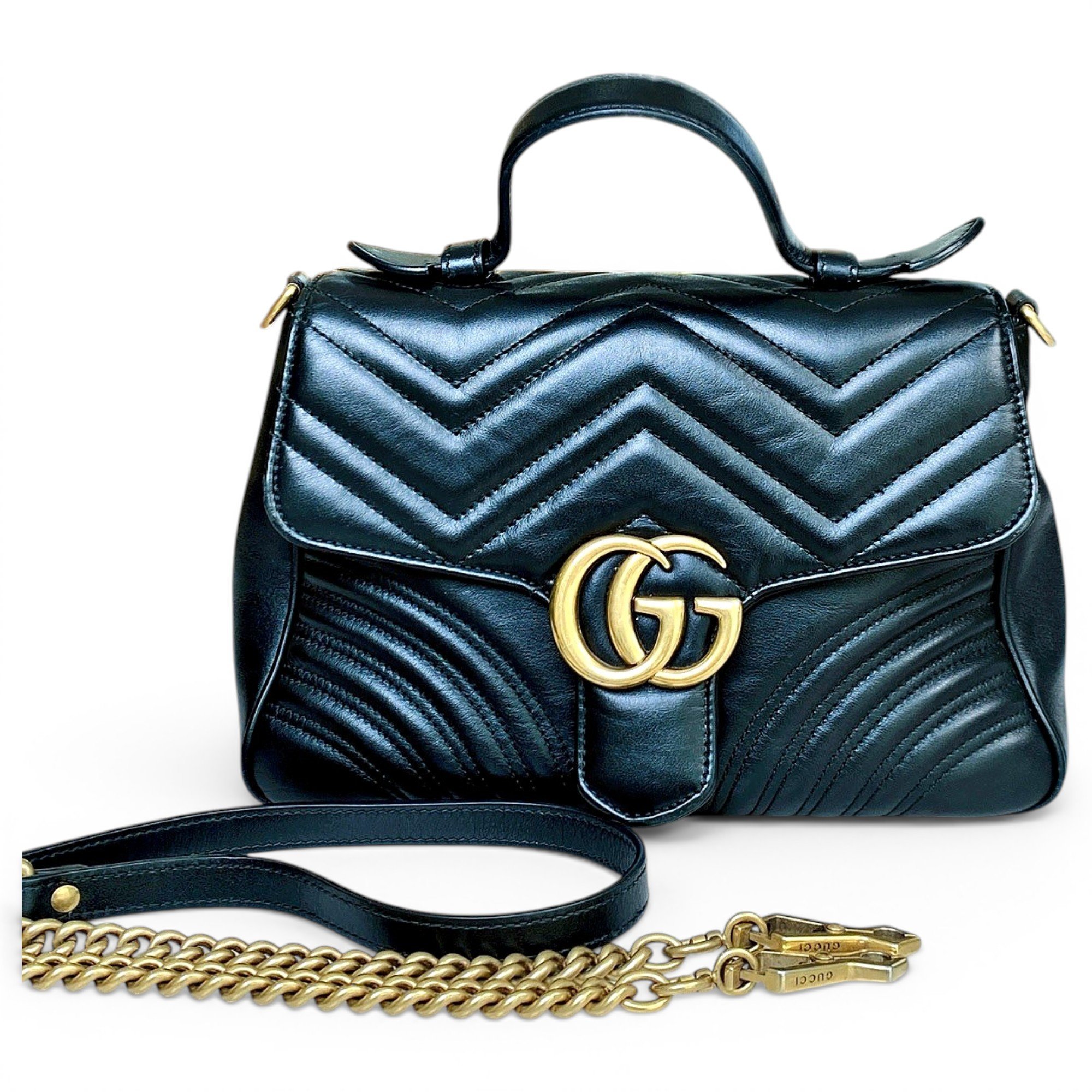 GG Marmont Flap leather handbag