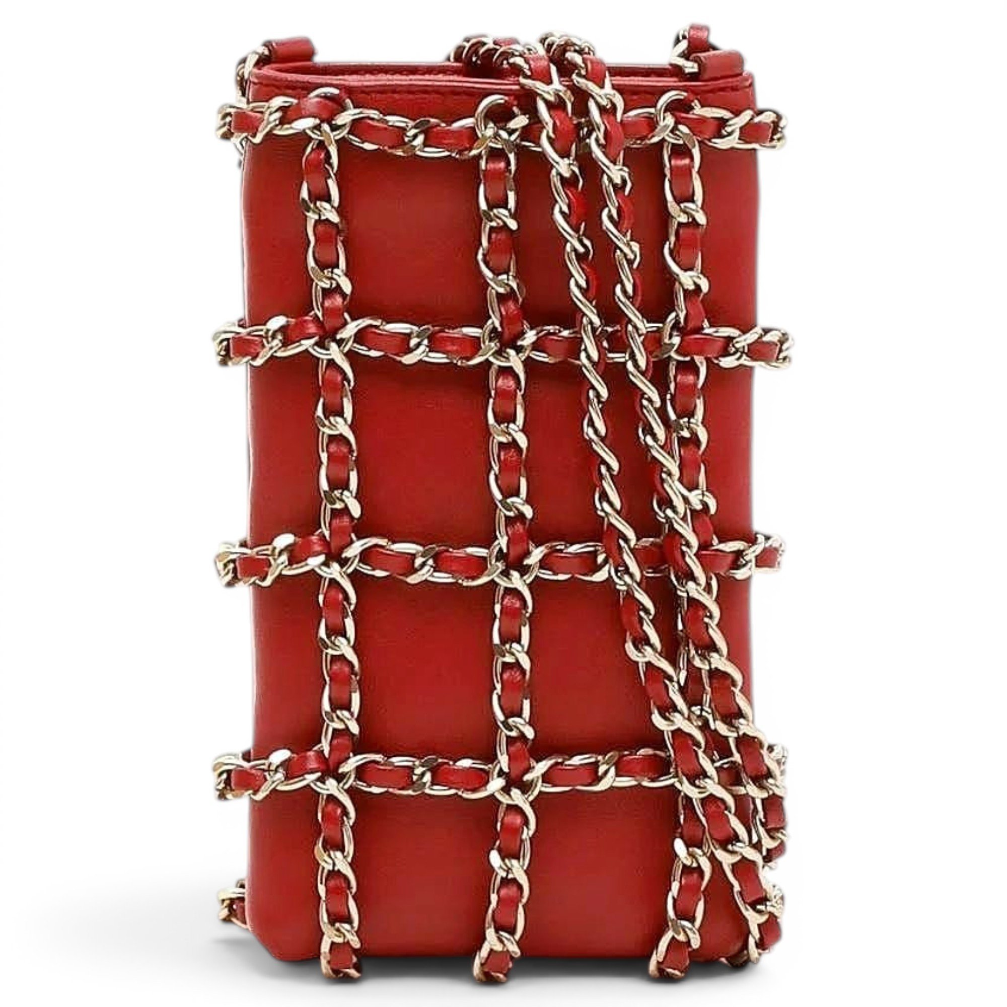 Leather clutch bag