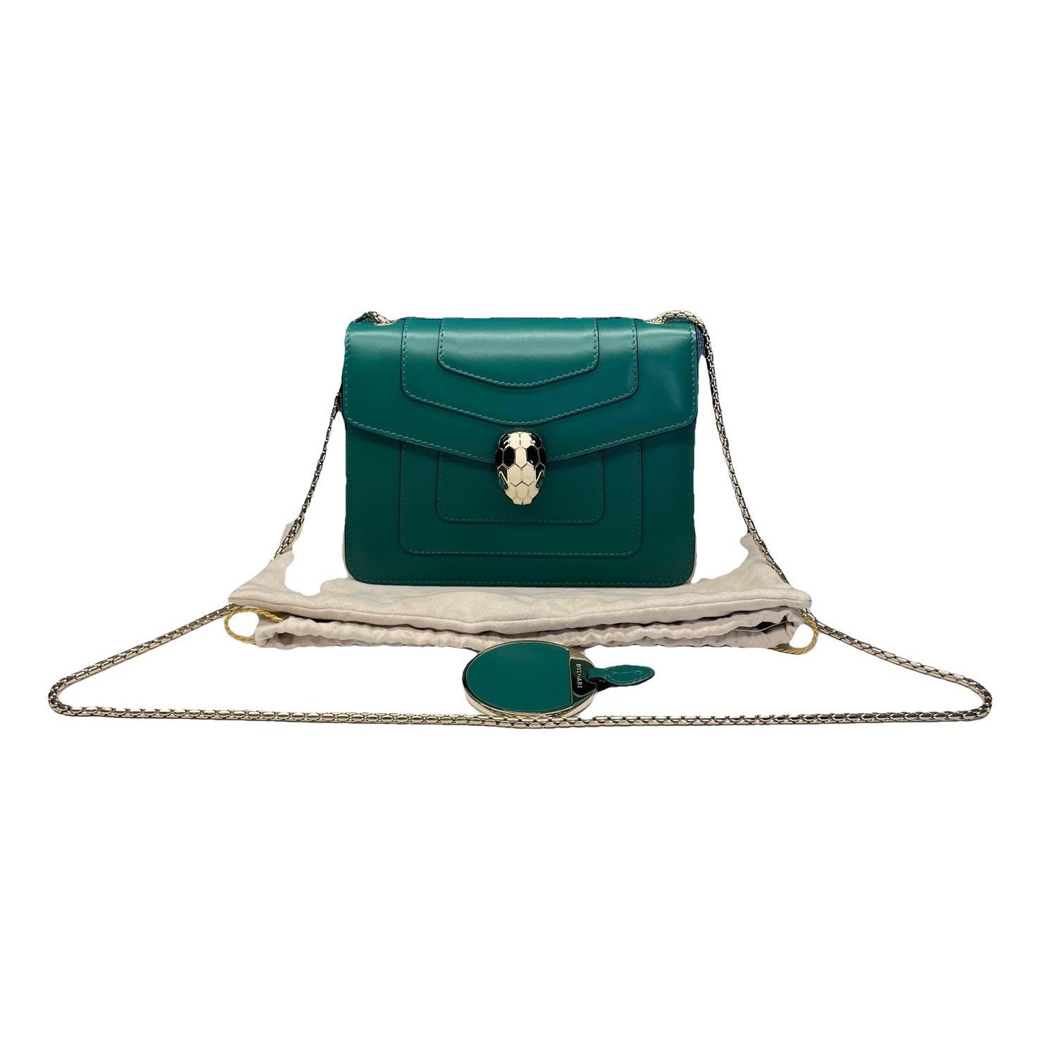 Serpenti leather handbag