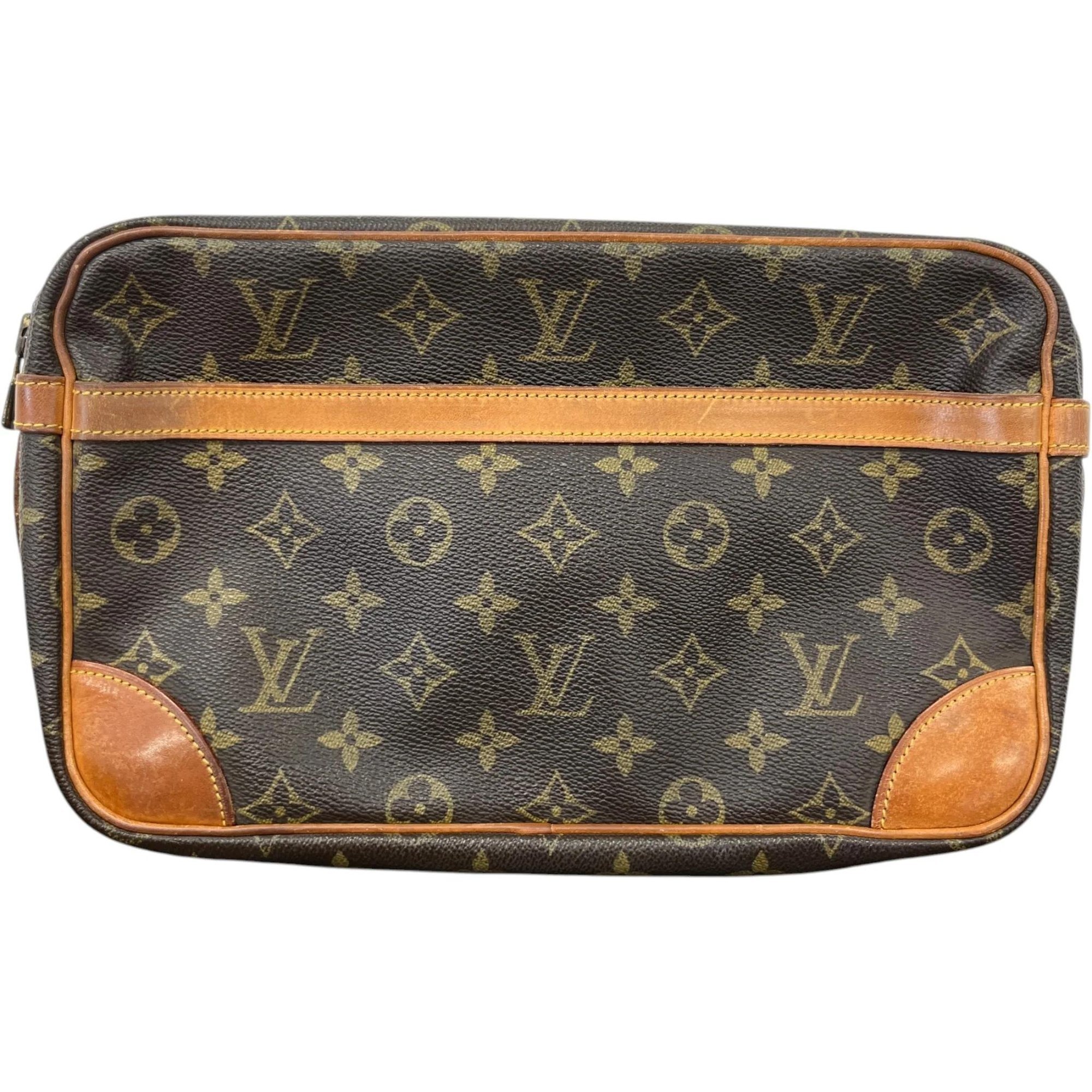 Leather clutch bag