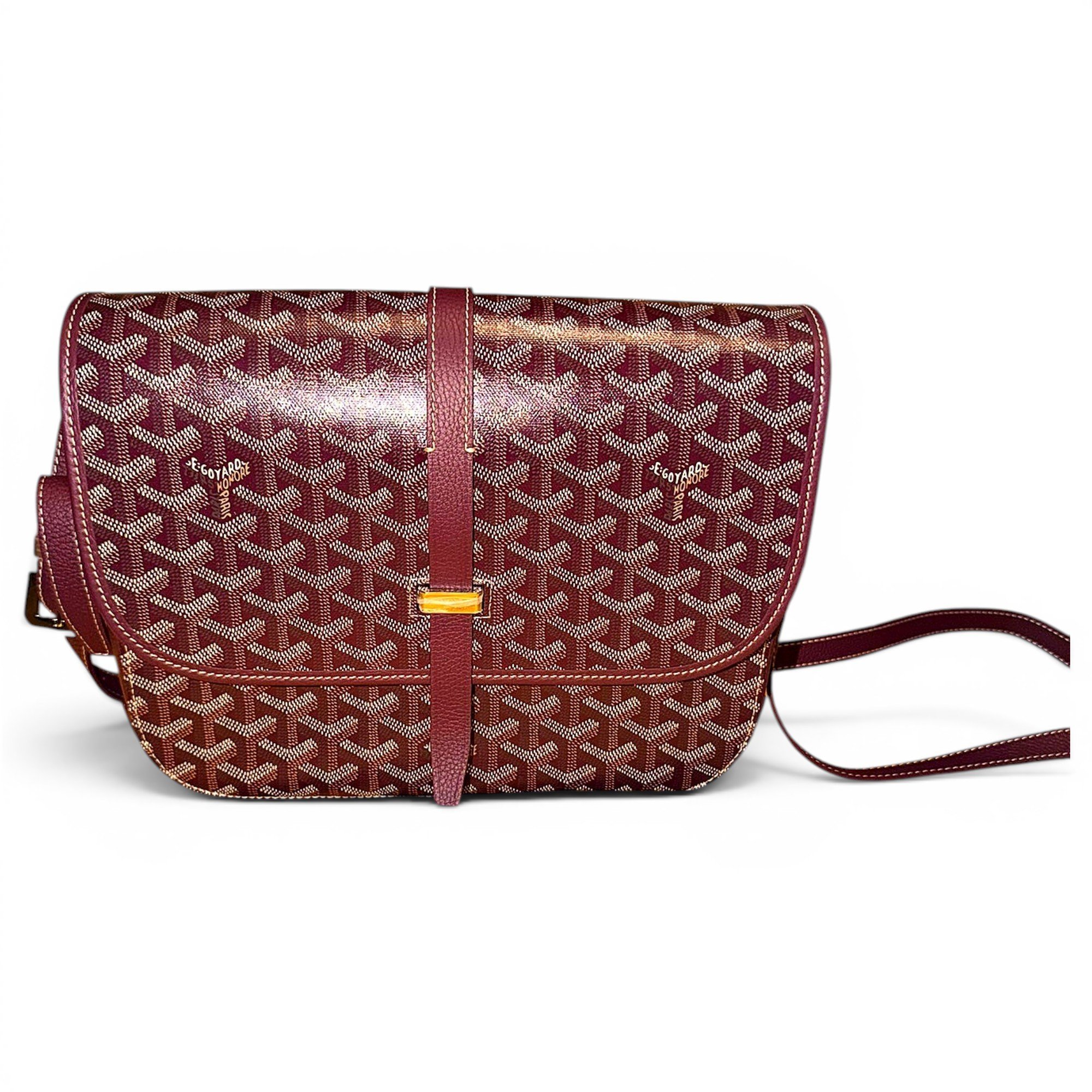 Goyard Belvedère linen crossbody bag