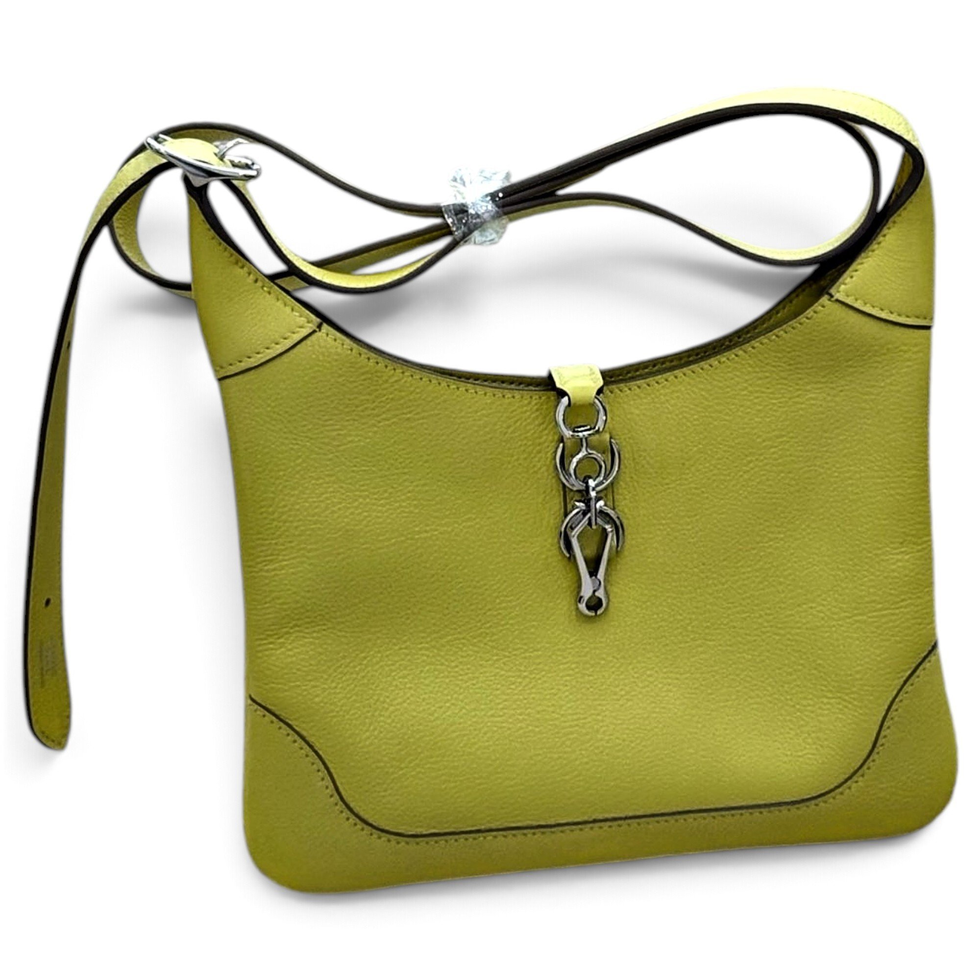 Trim leather handbag