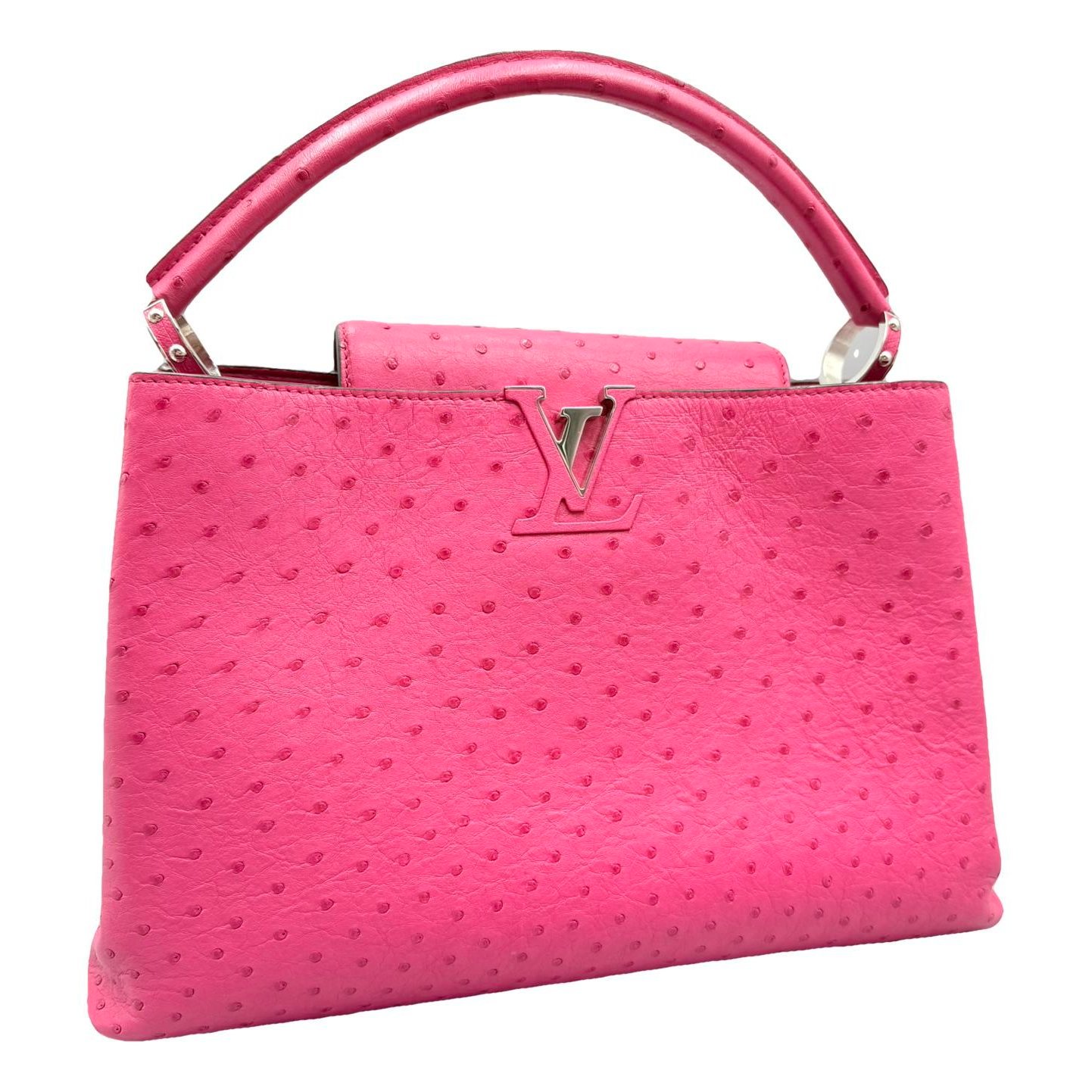 Capucines ostrich handbag