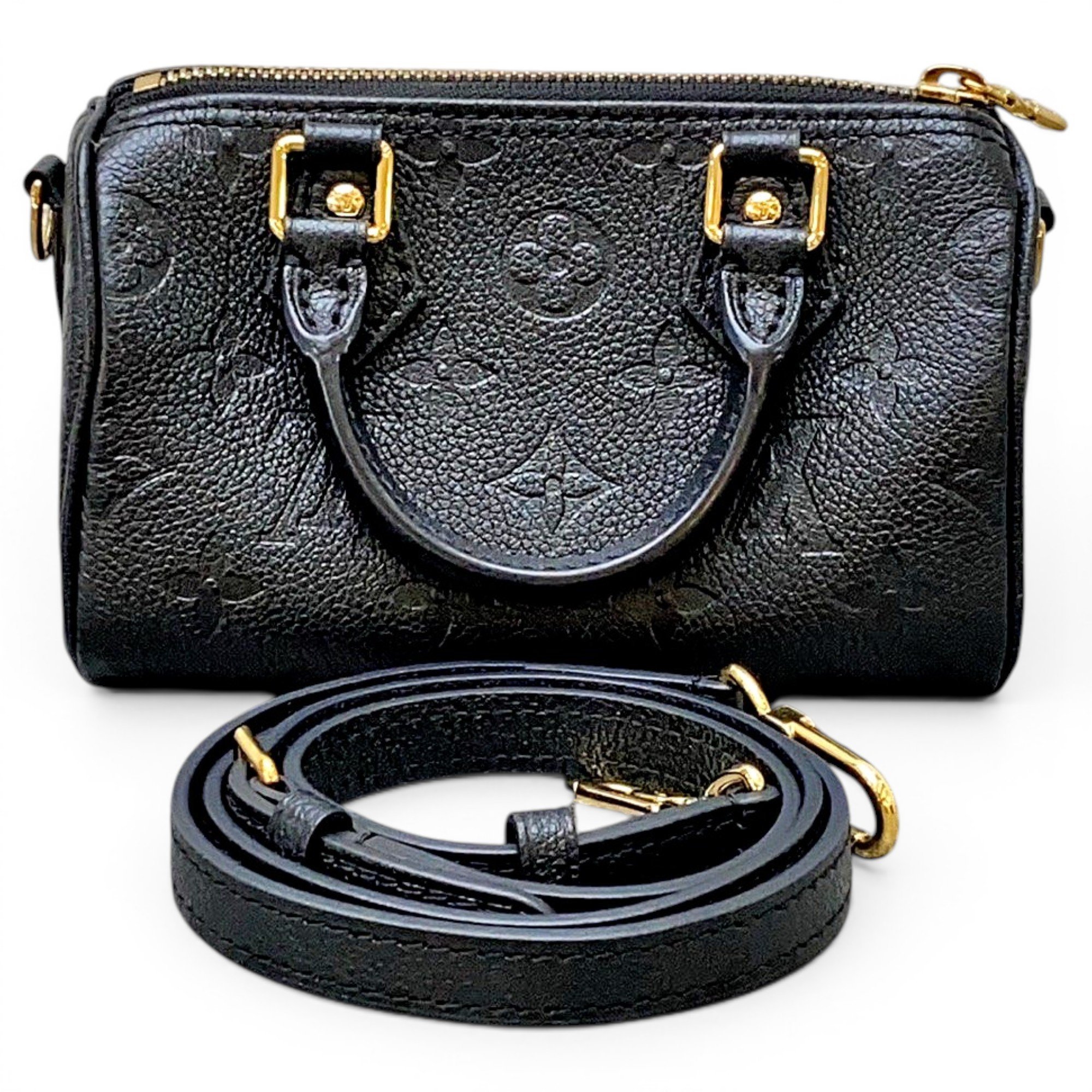 Nano Speedy / Mini HL leather handbag