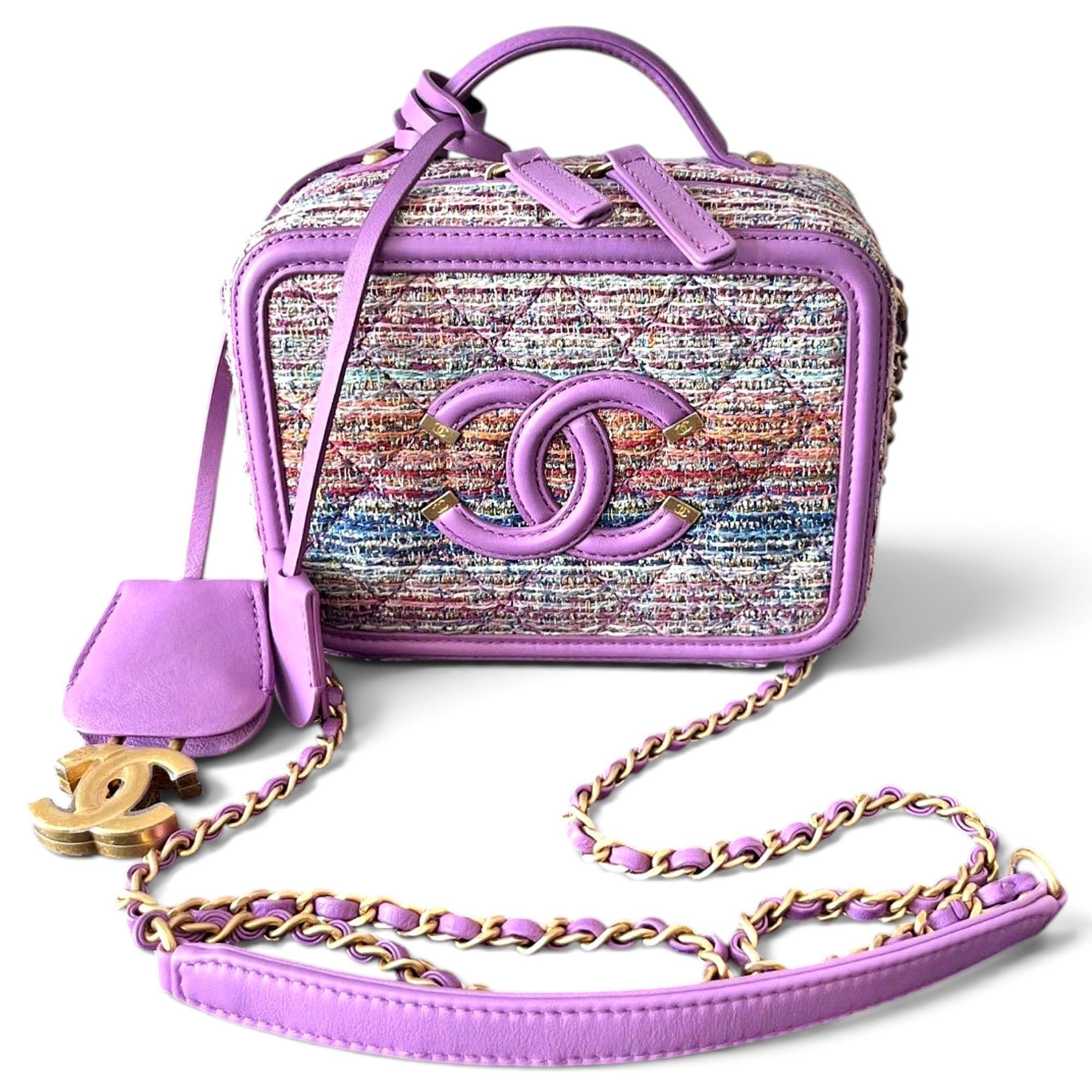 Vanity tweed handbag
