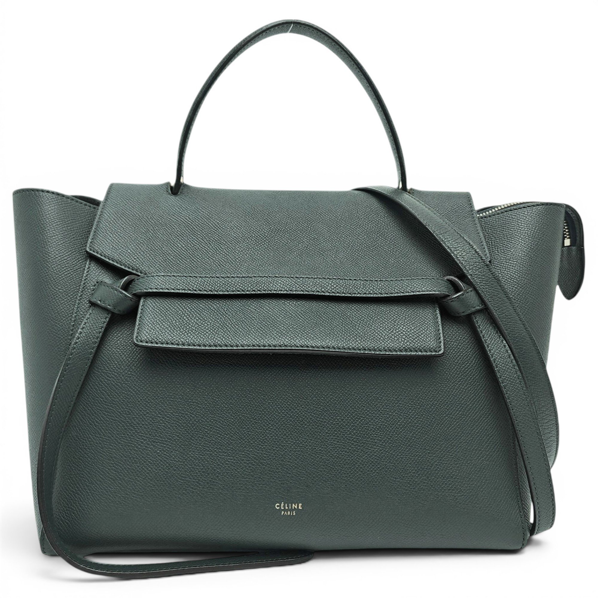 Belt leather handbag