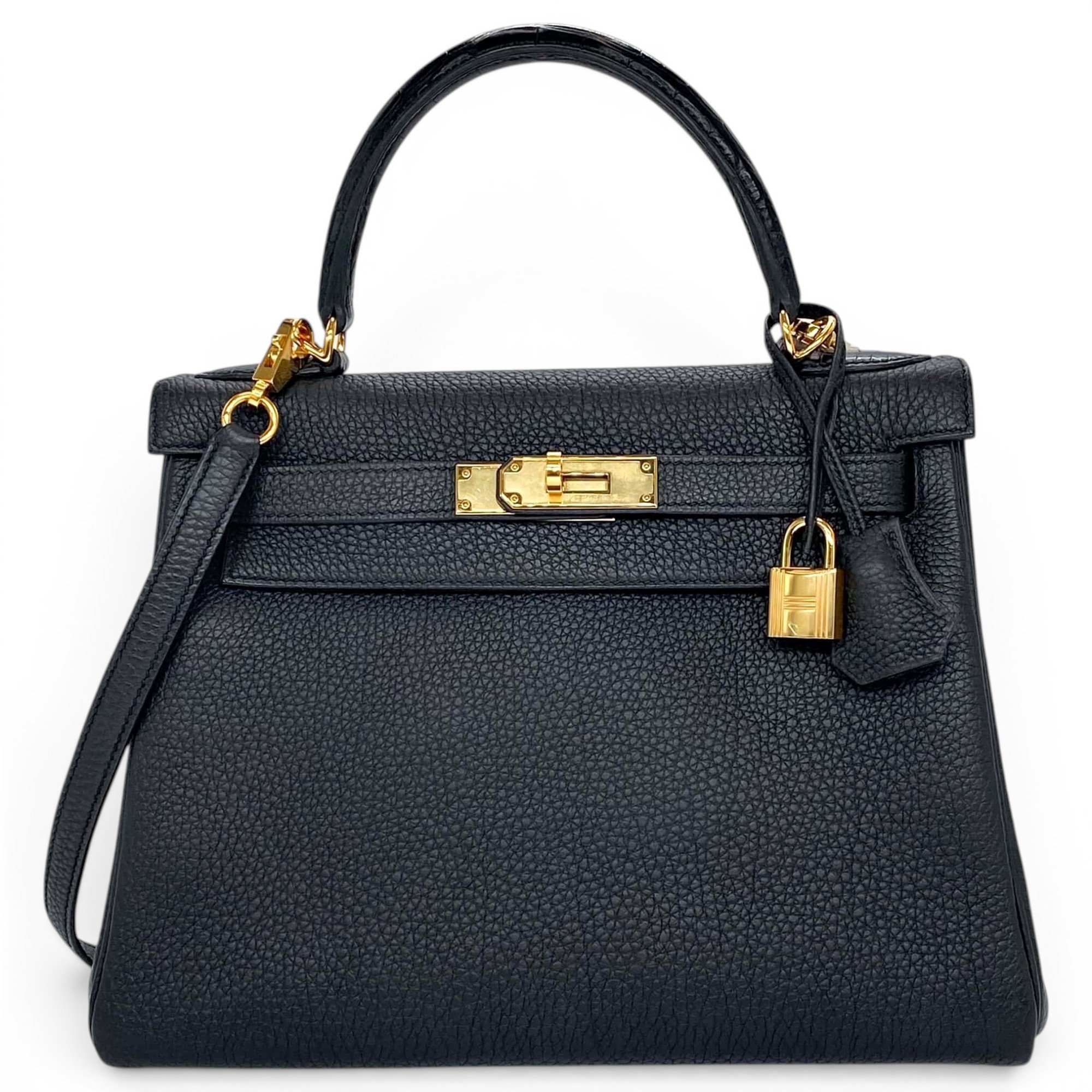 Kelly 28 leather handbag