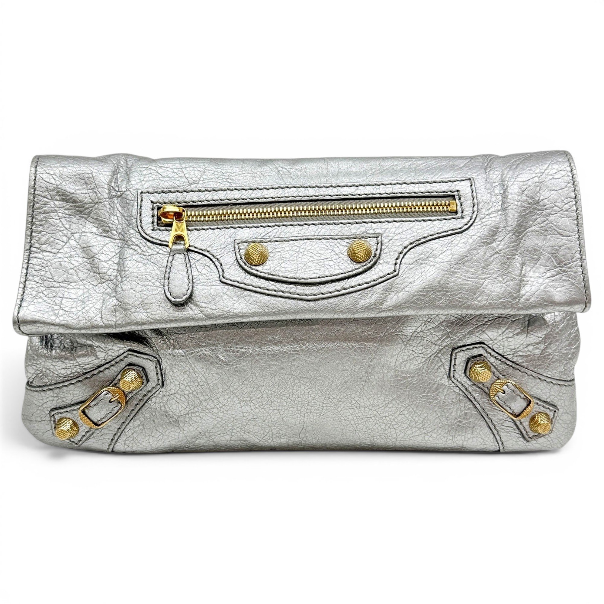City leather handbag