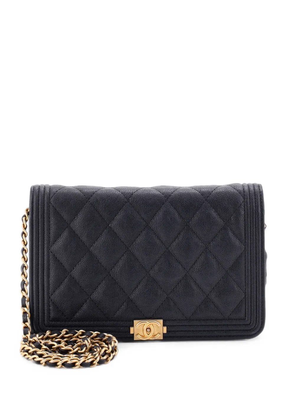 Boy Wallet on Chain Quilted Caviar crossbody bag