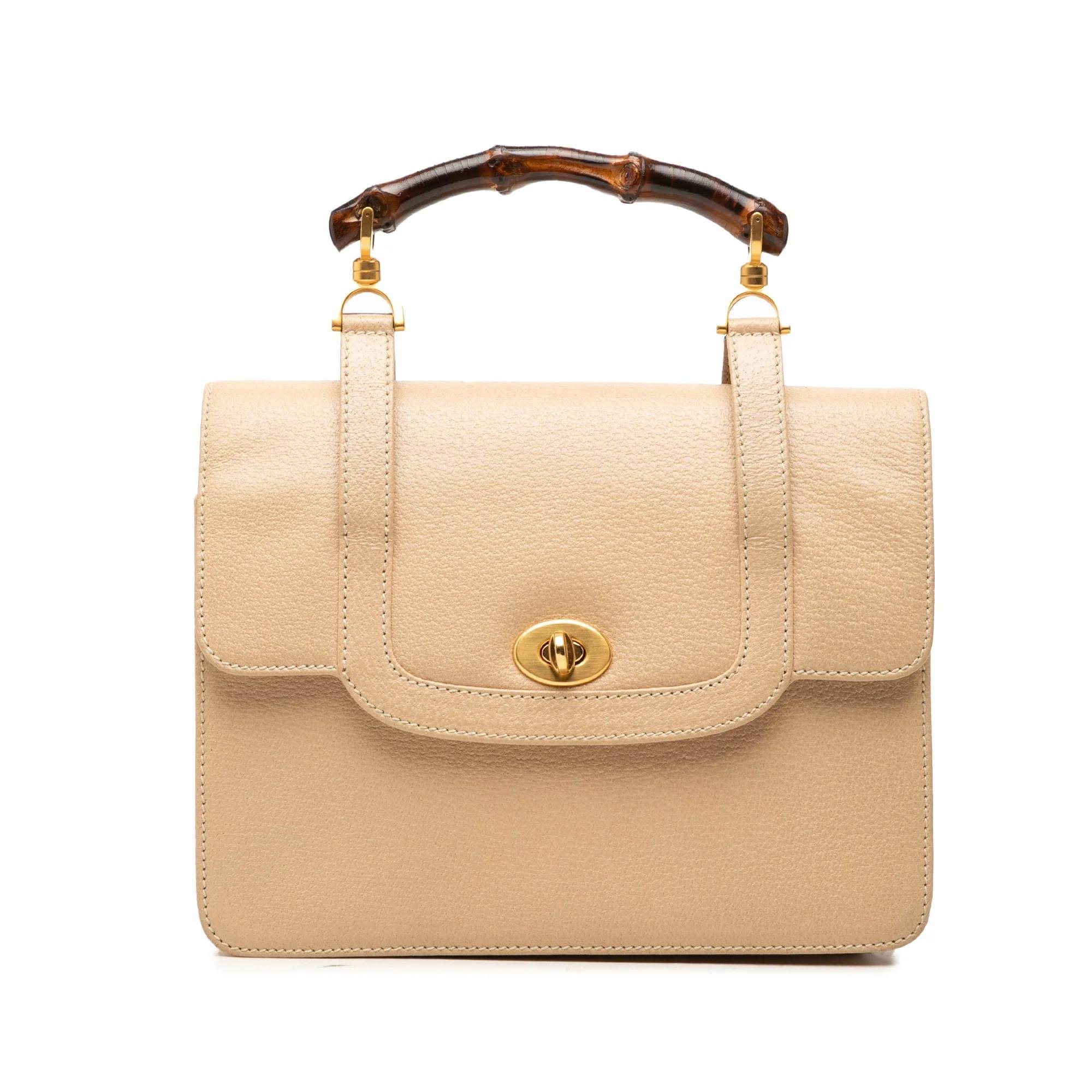 Bamboo leather handbag