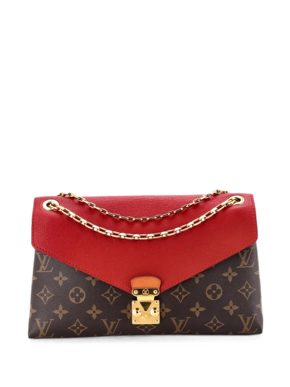 Pallas Chain Monogram Canvas and Calfskin shoulder bag