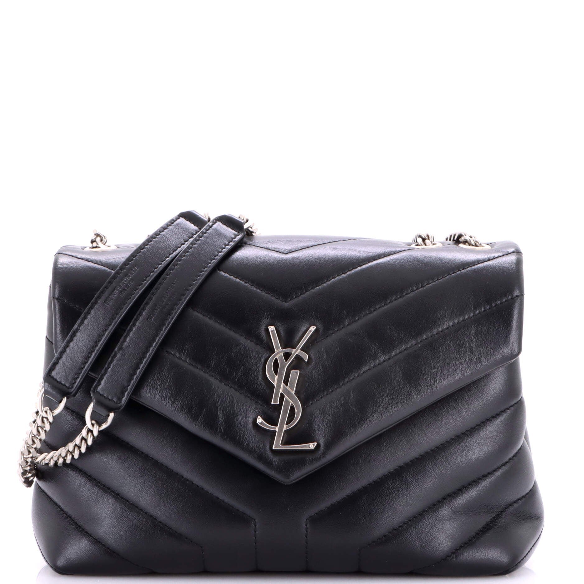 Loulou Shoulder Bag Matelasse Chevron Leather Small