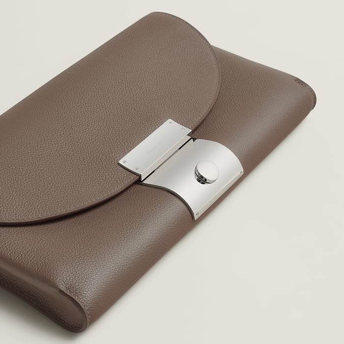 Étoupe Hermès Depechette Pouch