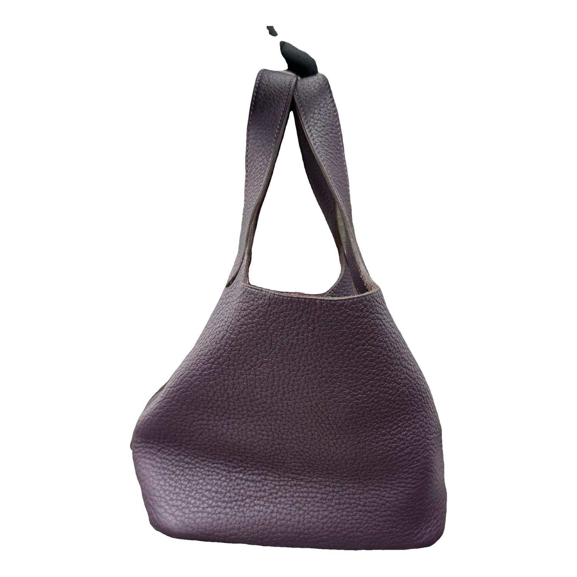 Picotin leather handbag