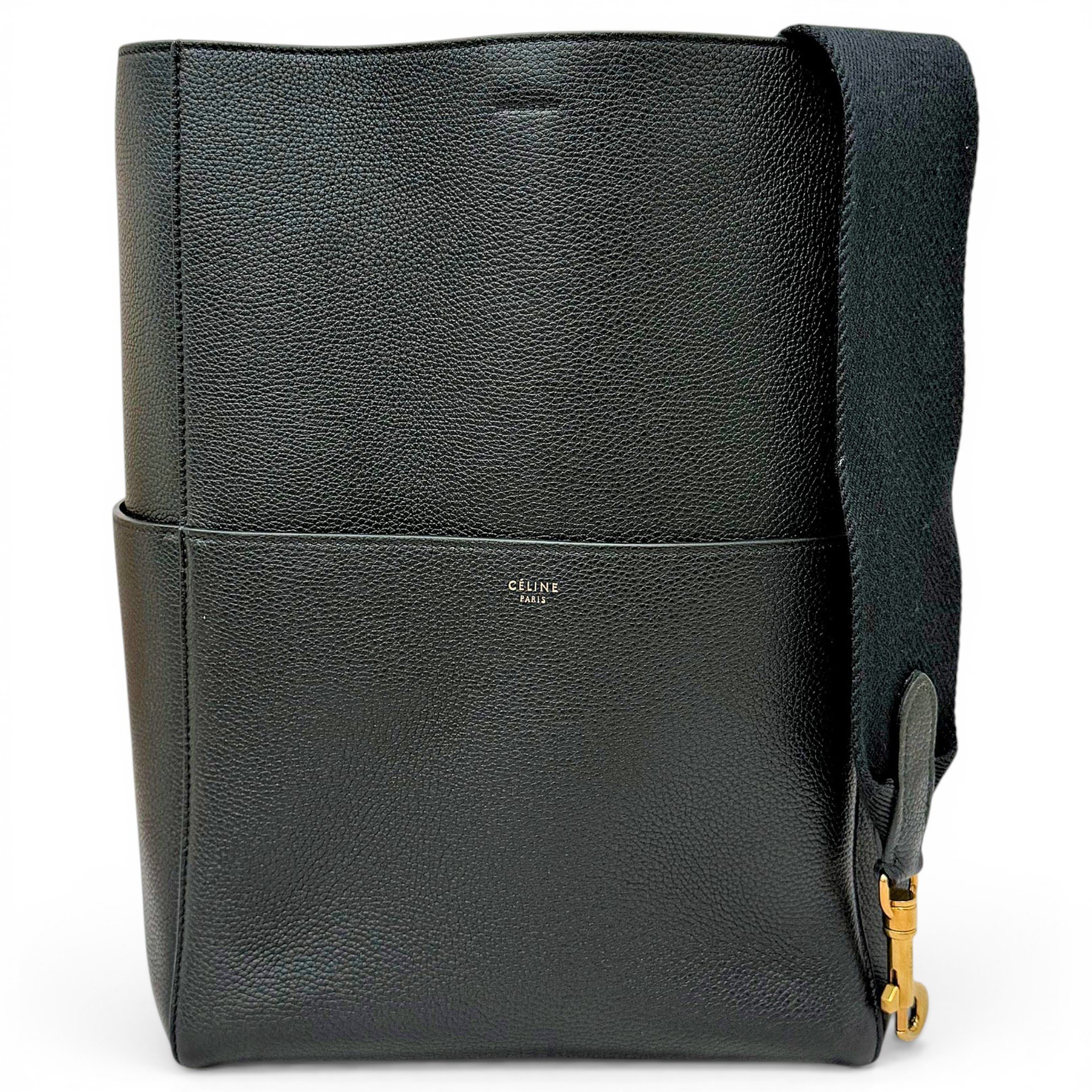 Seau Sangle leather handbag