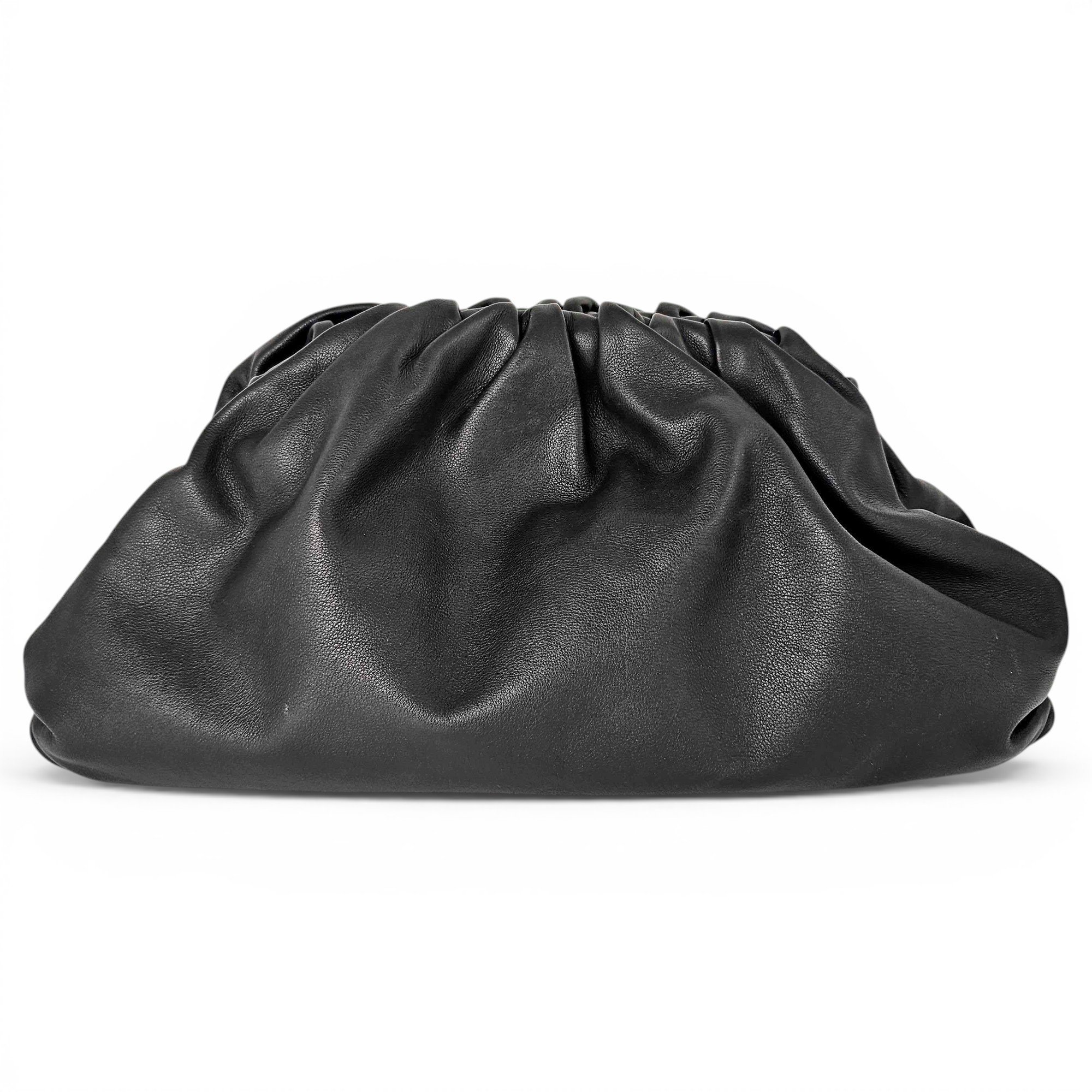 Pouch leather clutch bag