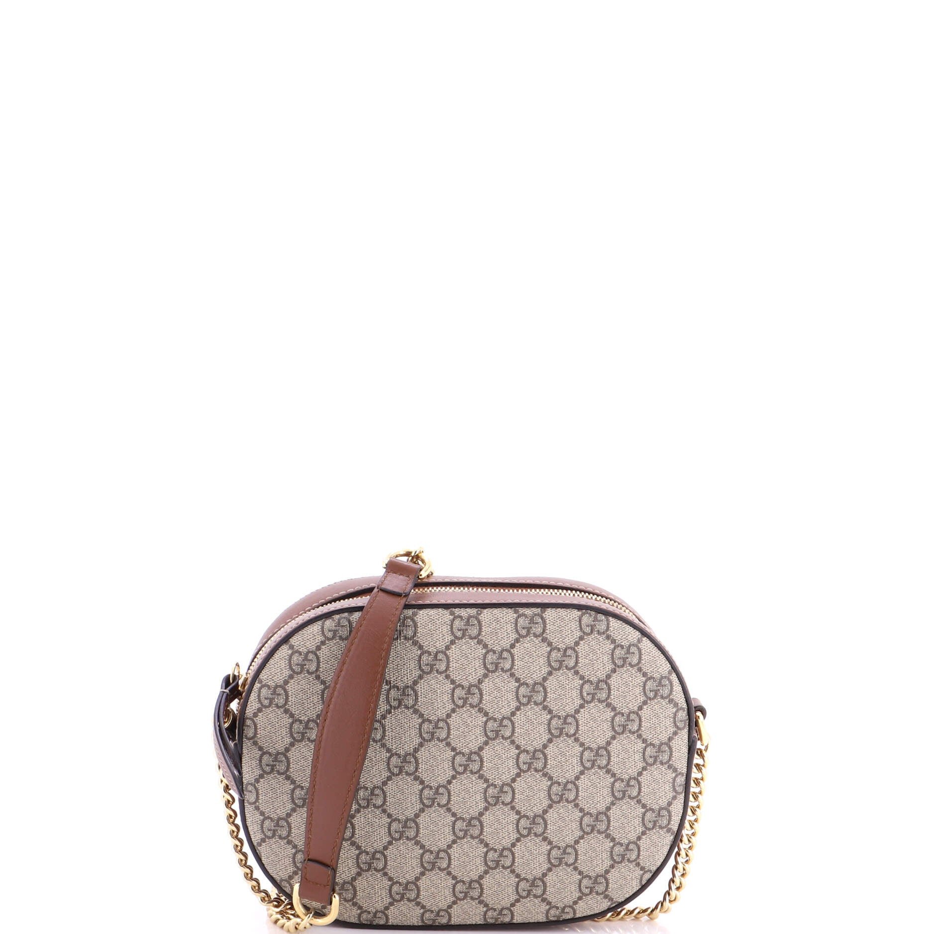 Chain Crossbody Bag GG Coated Canvas and Leather Mini