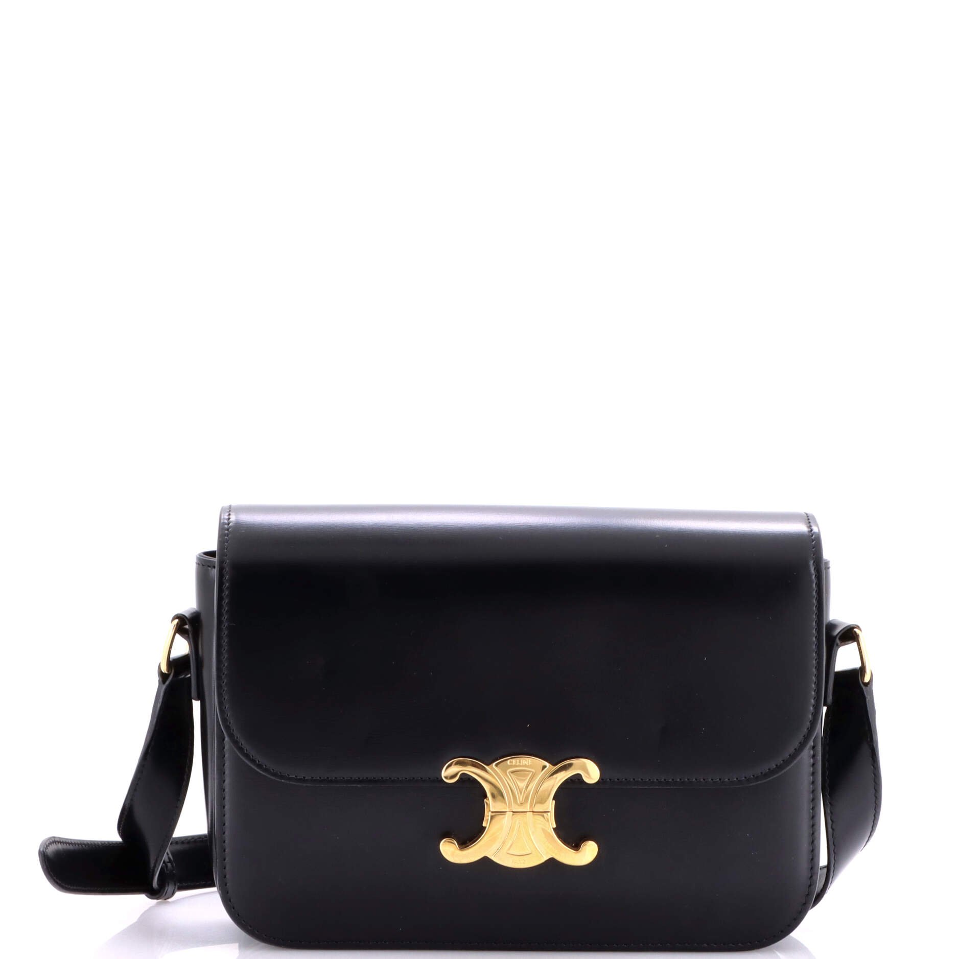 Celine Triomphe Shoulder Bag Smooth Calfskin Medium