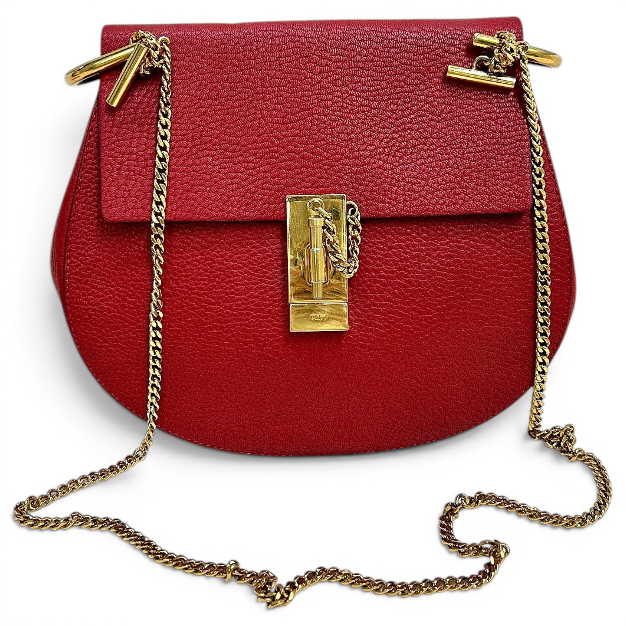 Drew leather handbag