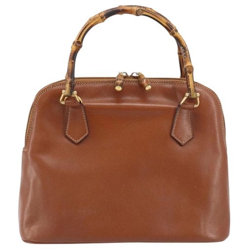 Bamboo leather handbag