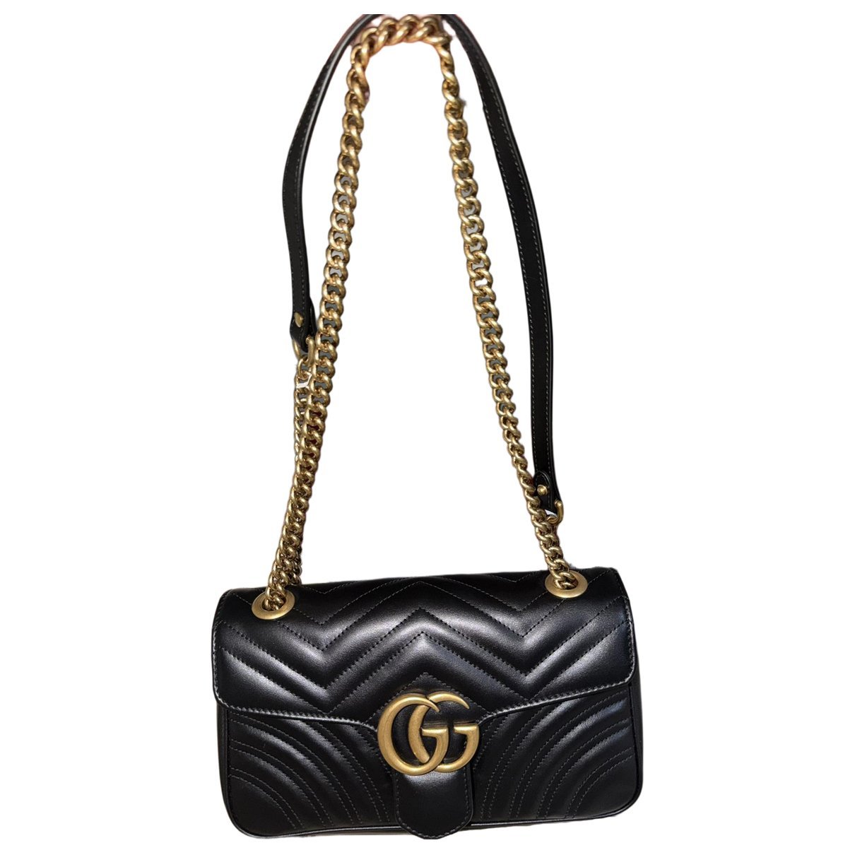 GG Marmont Flap leather crossbody bag