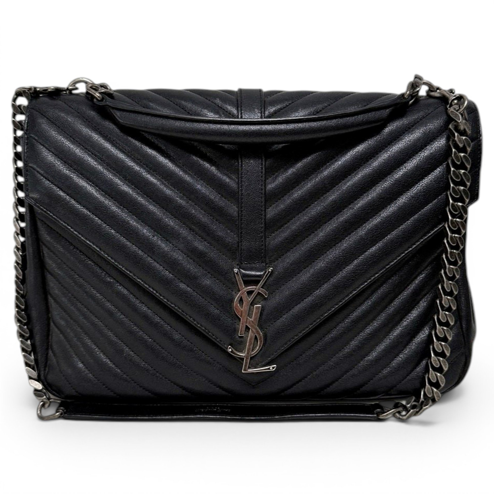 Collége monogramme leather handbag