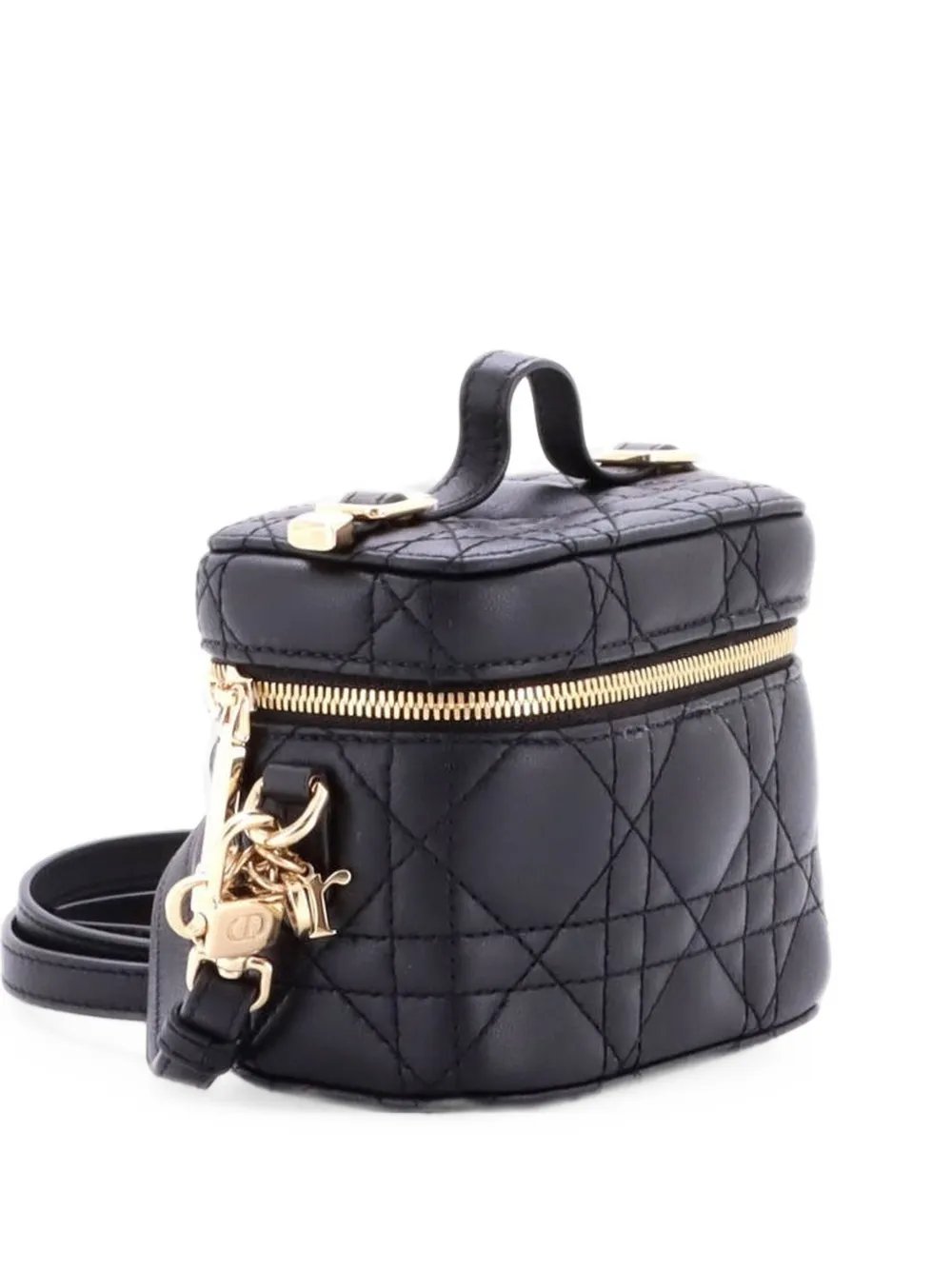 Lady Dior Vanity Case Cannage Quilt Lambskin Micro crossbody bag