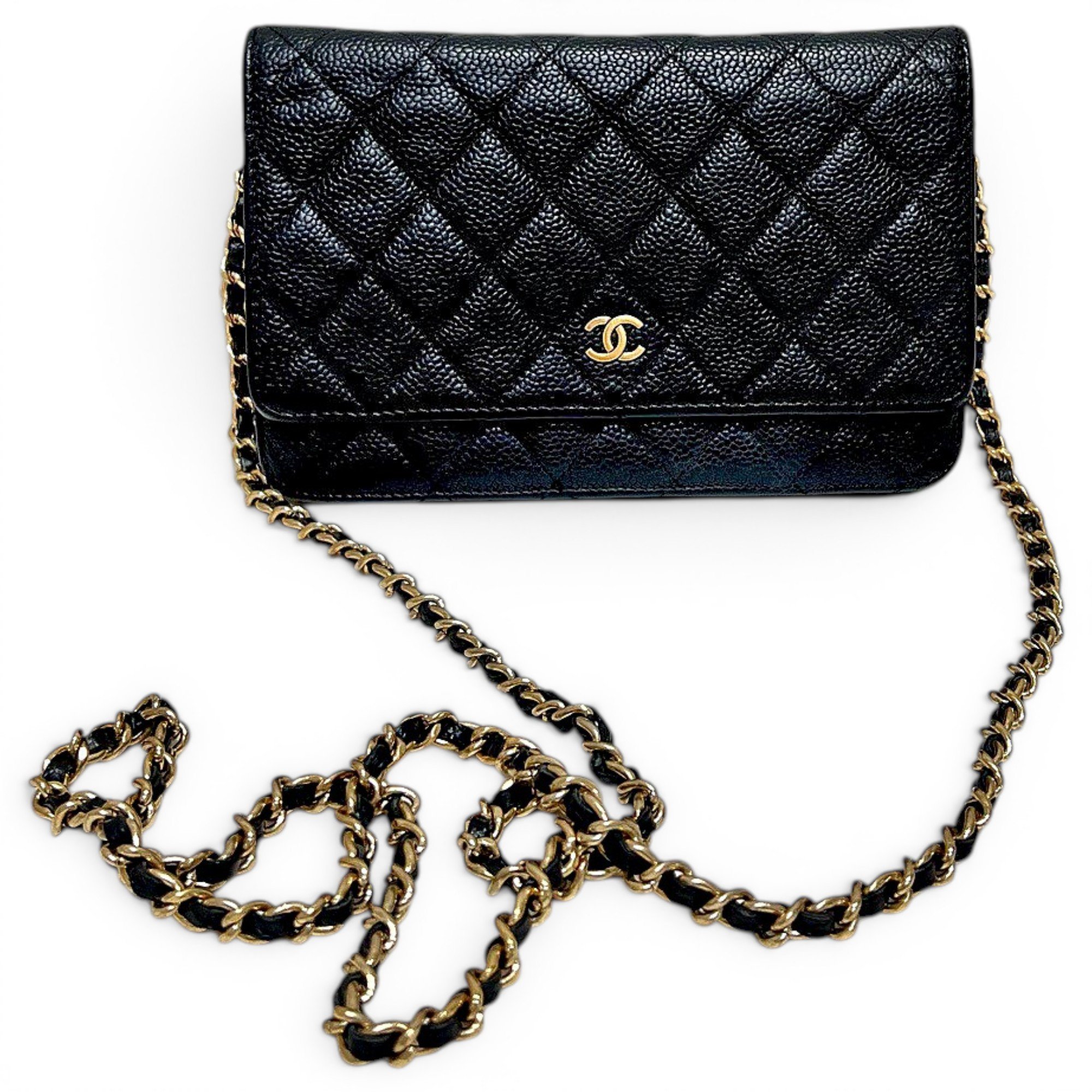 Wallet On Chain Timeless/Classique leather crossbody bag