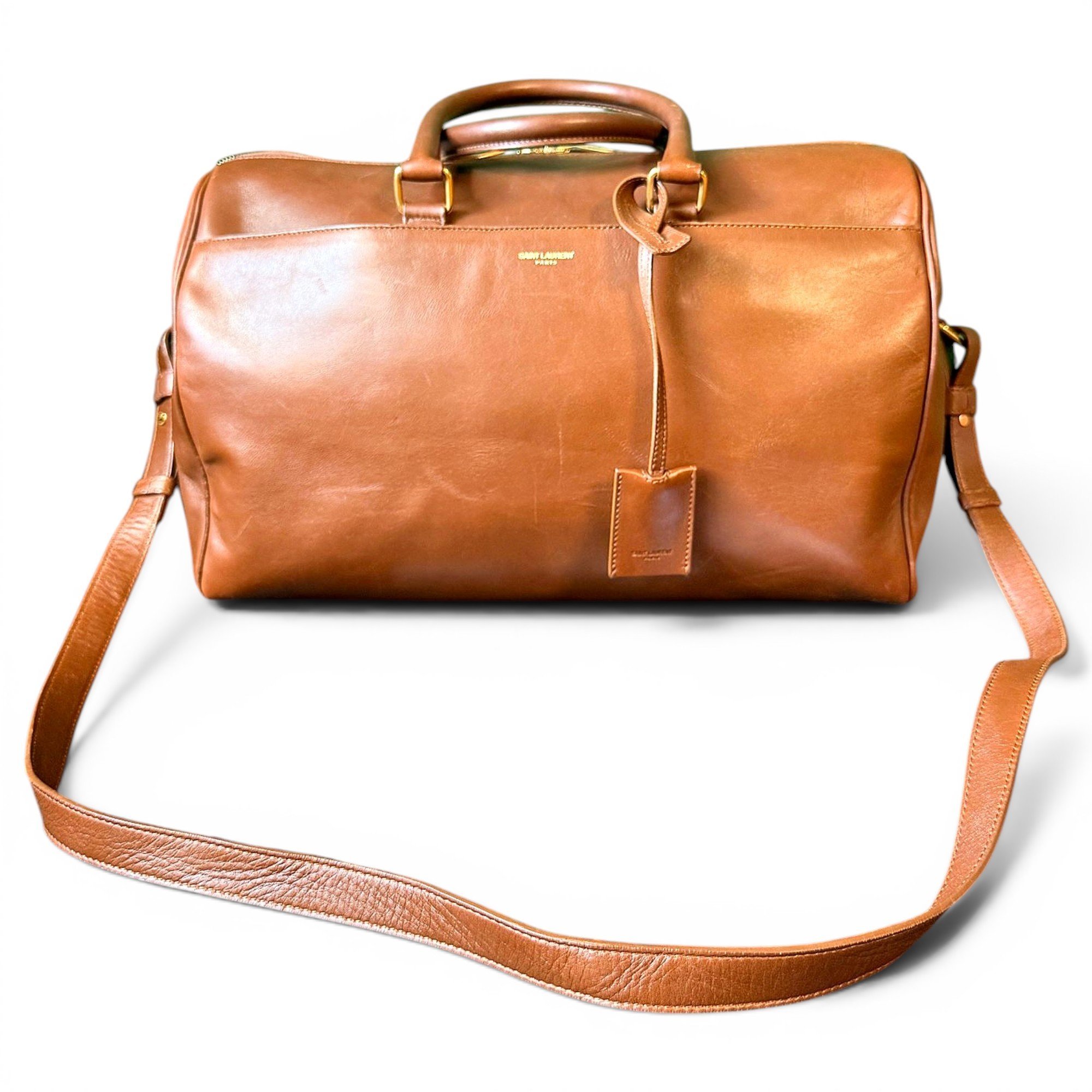 Duffle leather bag