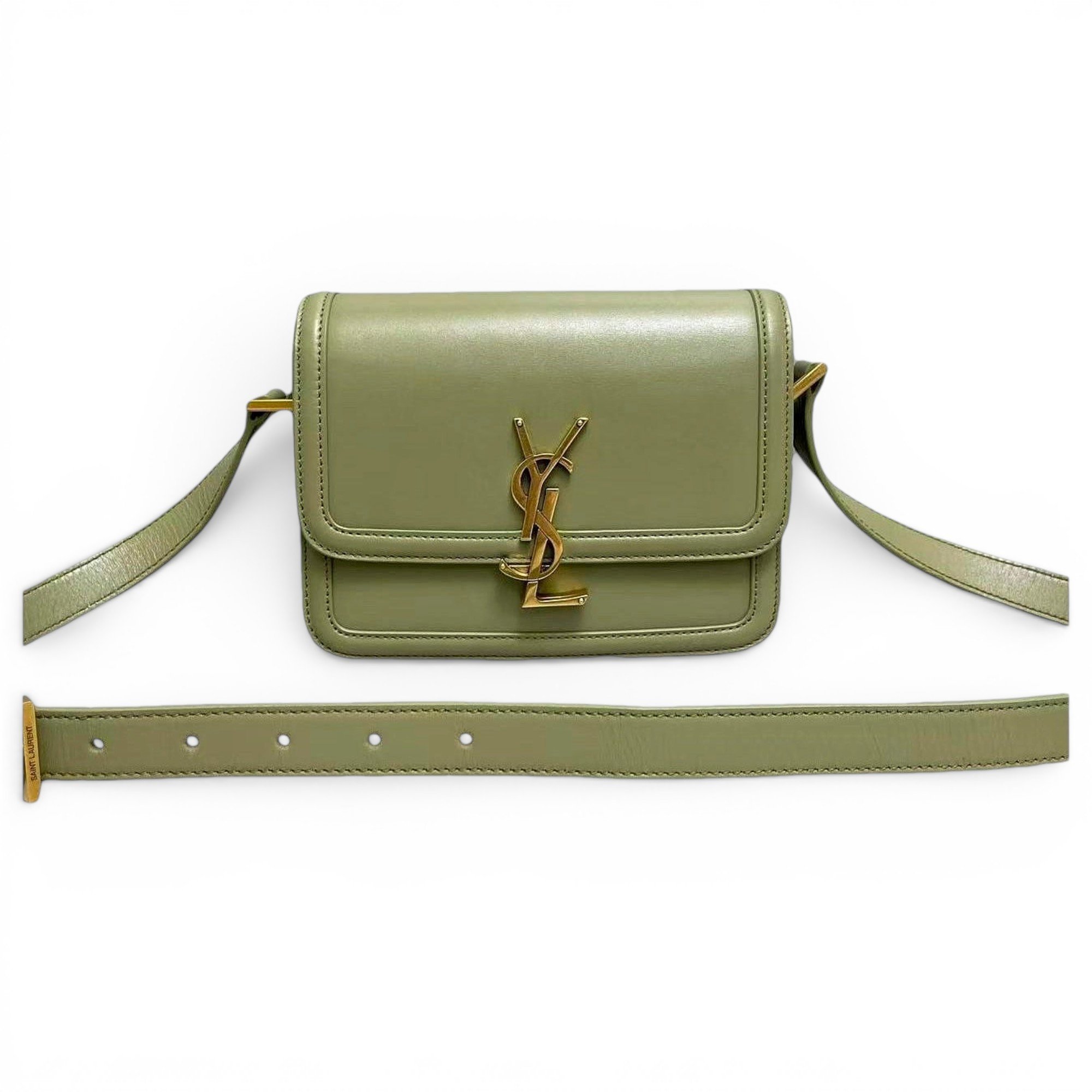 Solférino leather handbag
