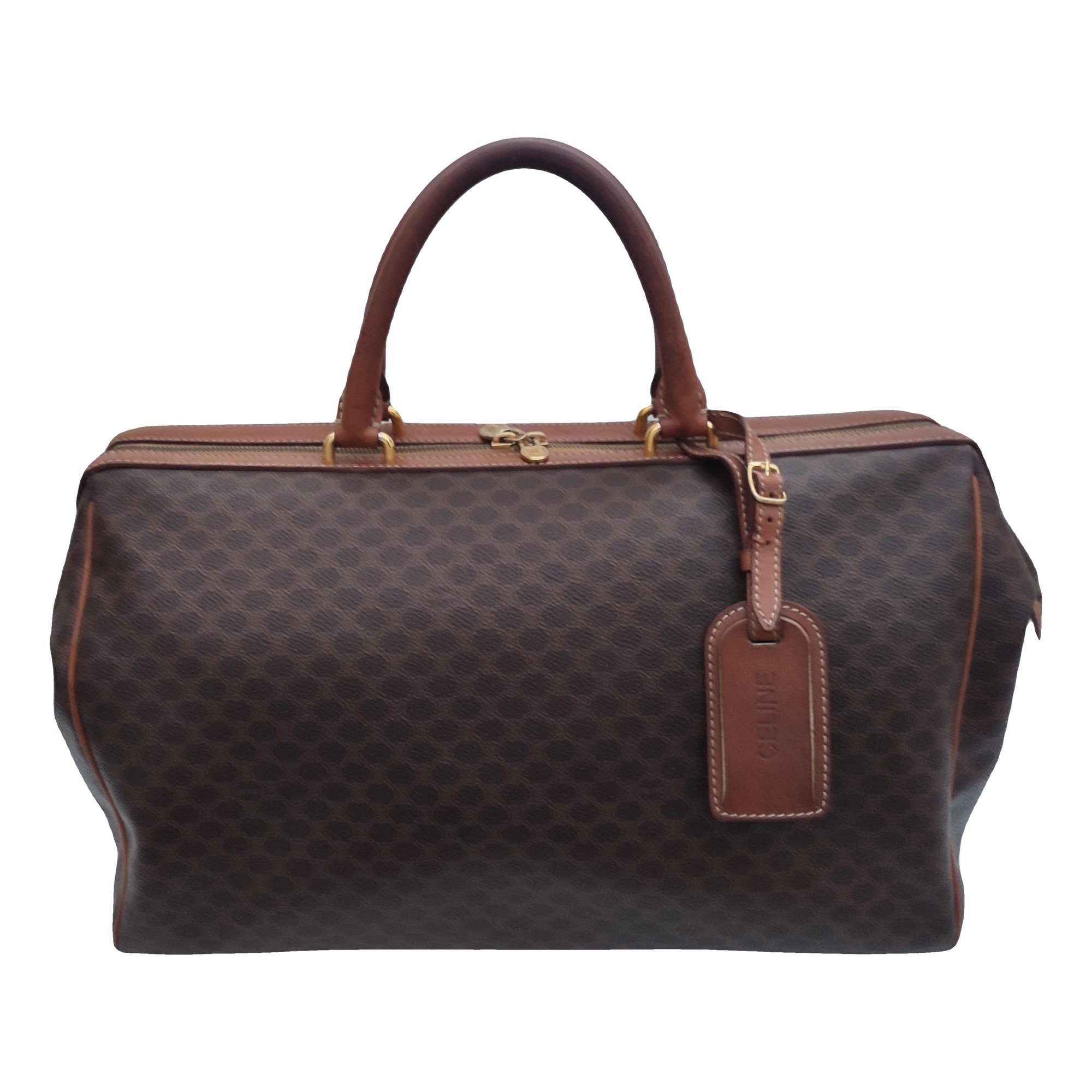 Leather travel bag