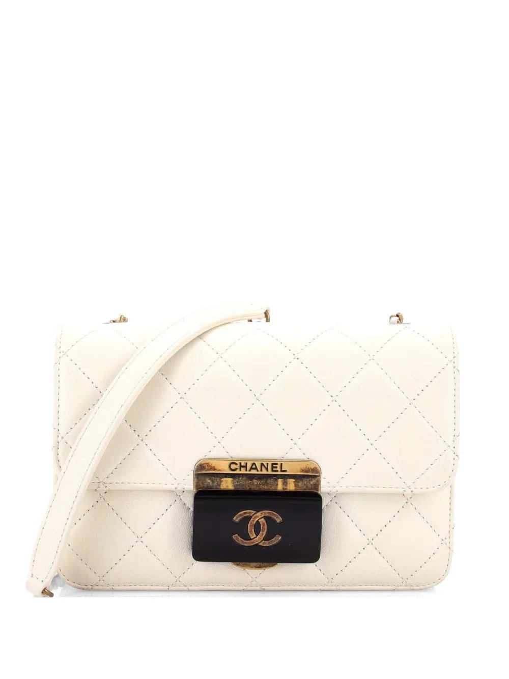 Beauty Lock Flap Bag Quilted Sheepskin Mini crossbody bag