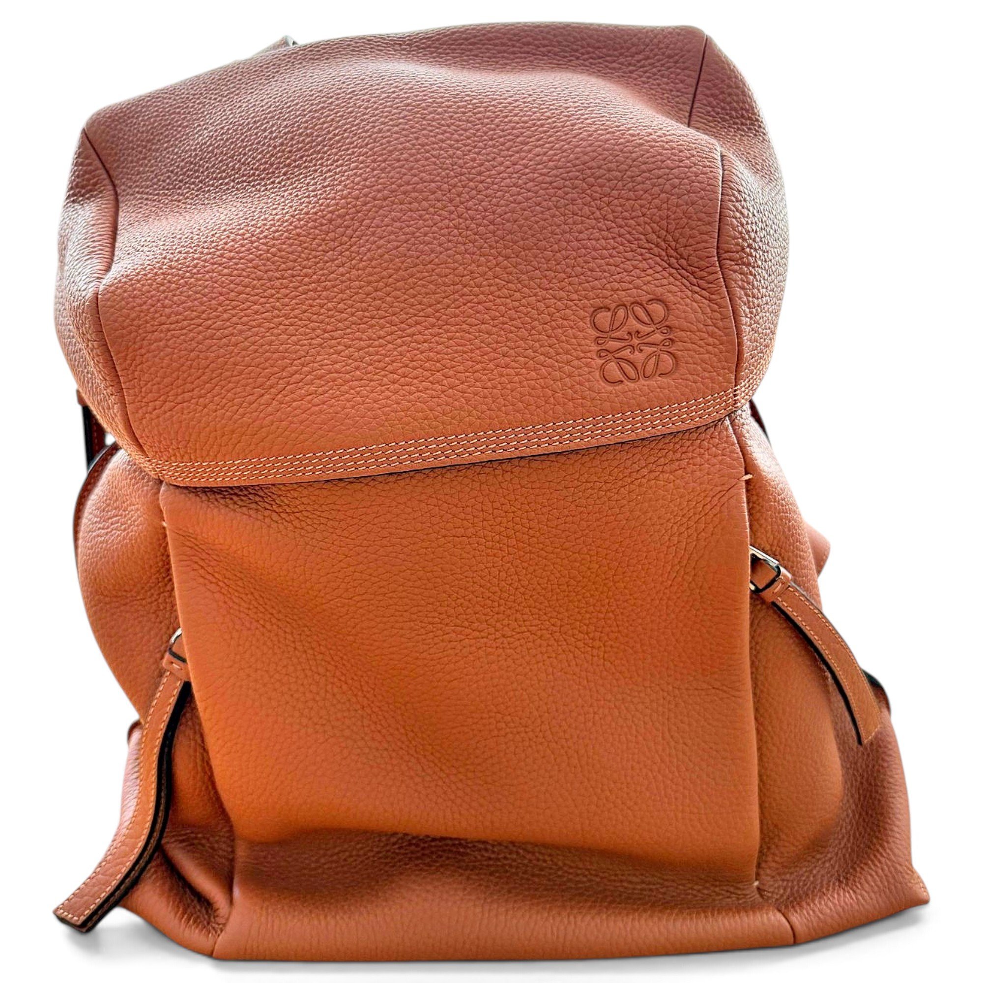 Leather backpack
