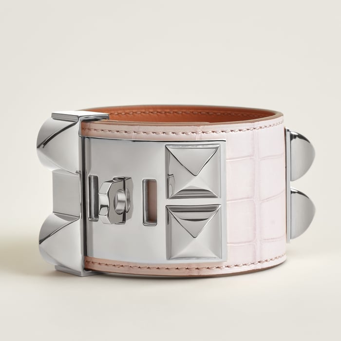 Mauve Pâle Collier De Chien Bracelet