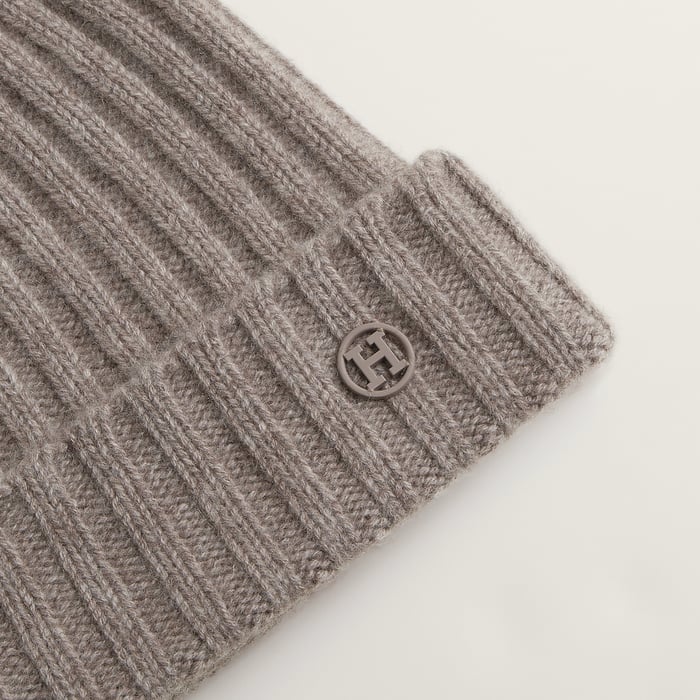 Taupe H Loop Beanie