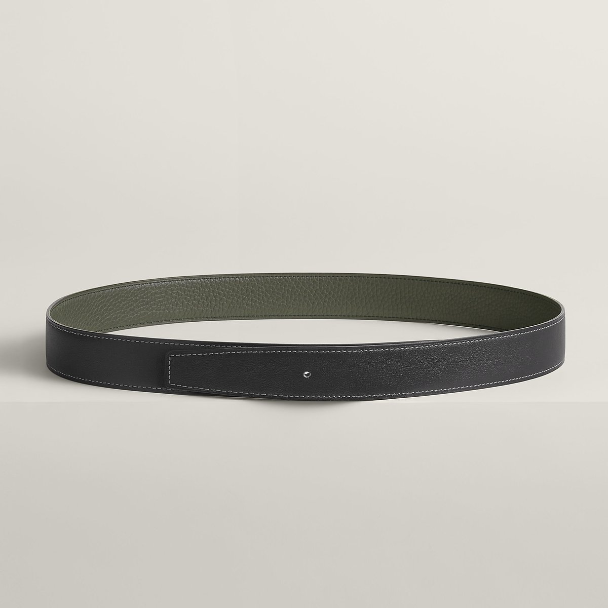 Reversible leather strap 32 mm