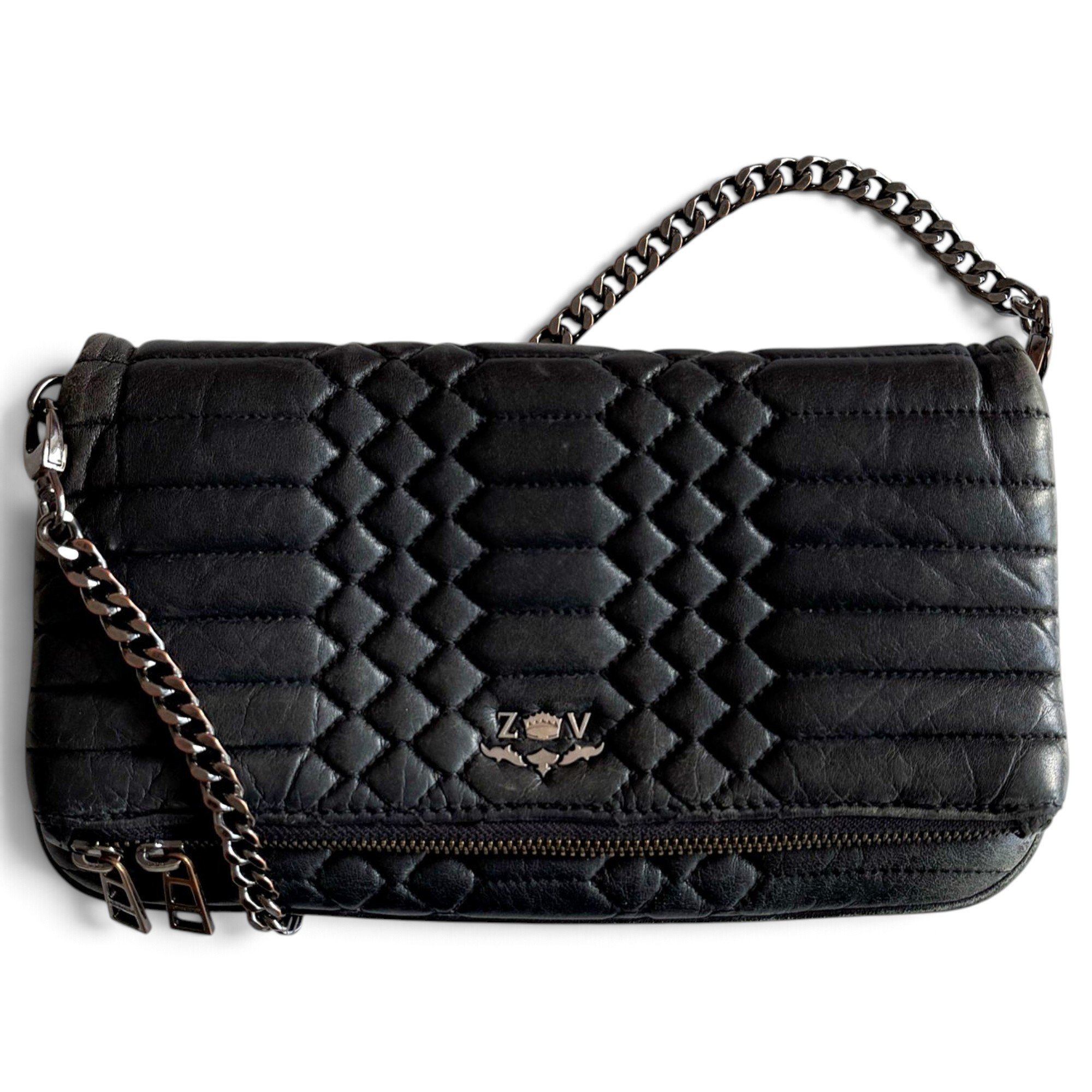 Rock leather crossbody bag