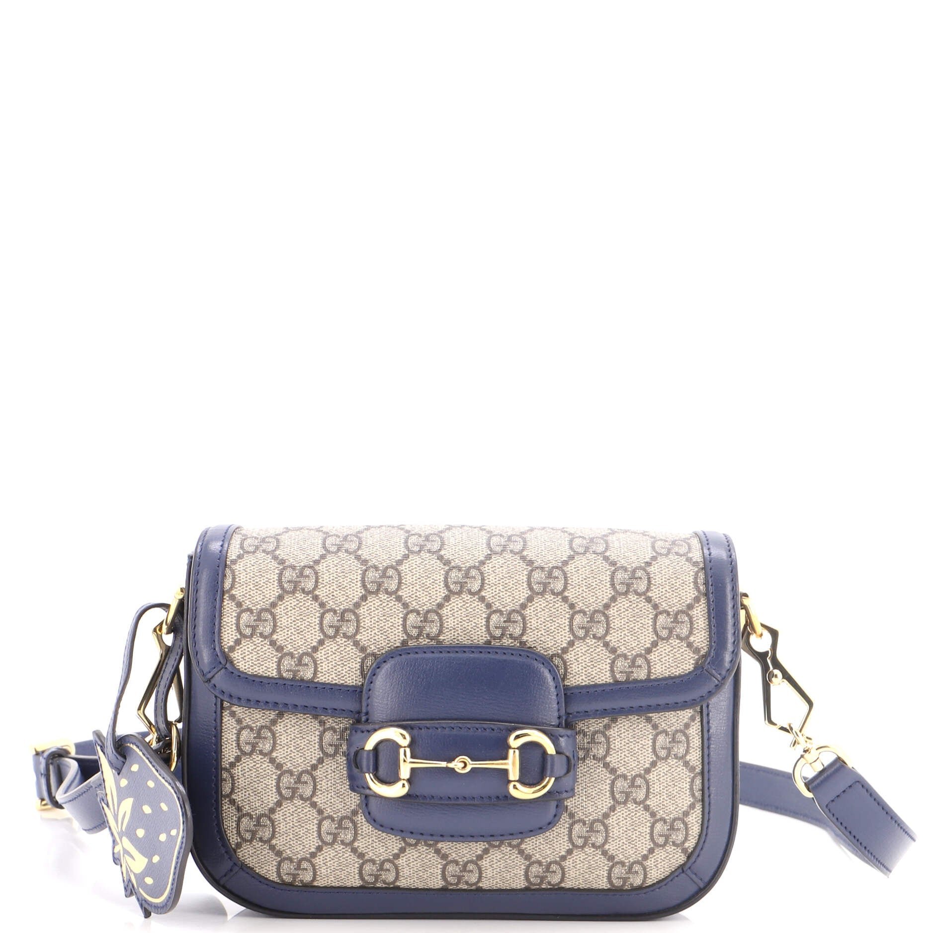 Horsebit 1955 Shoulder Bag GG Coated Canvas with Leather Mini