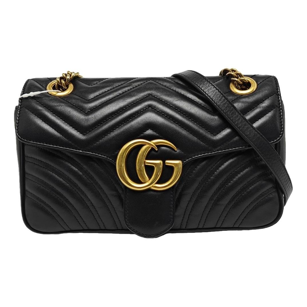 GG Marmont Flap leather crossbody bag
