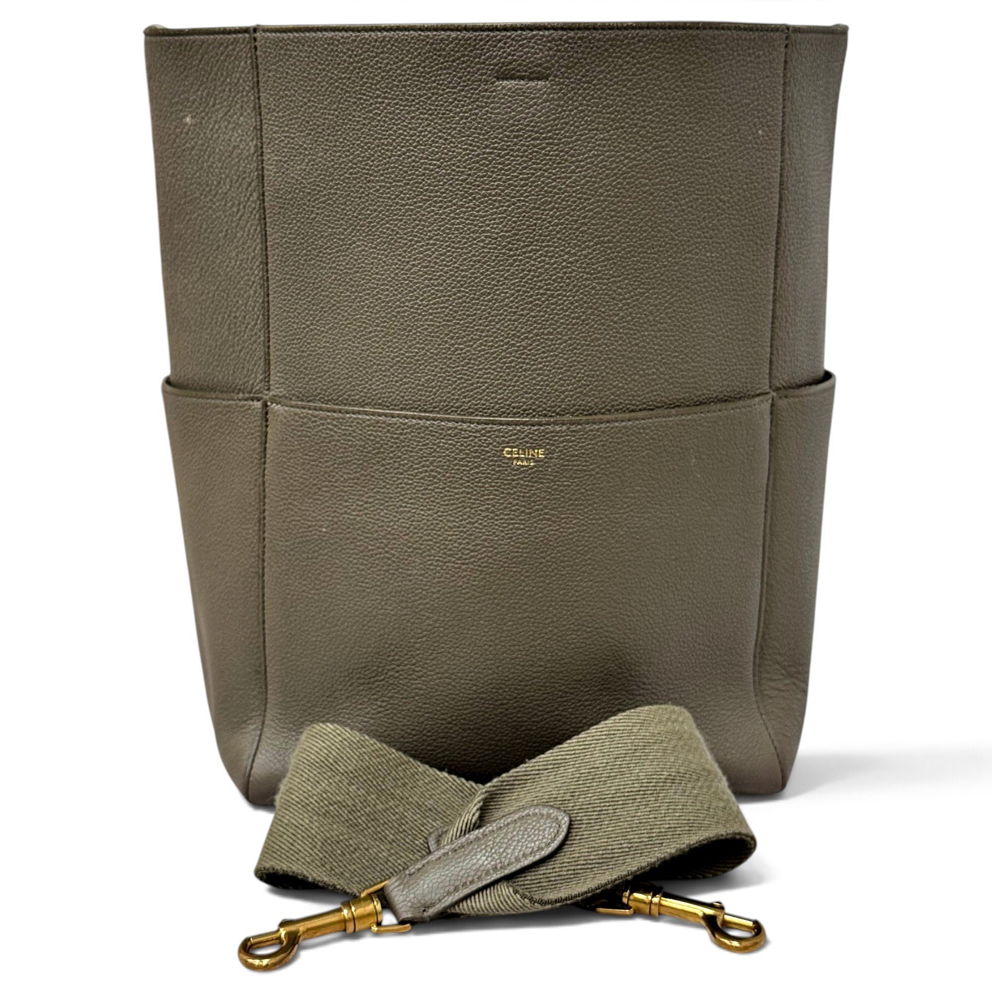 Seau Sangle leather handbag