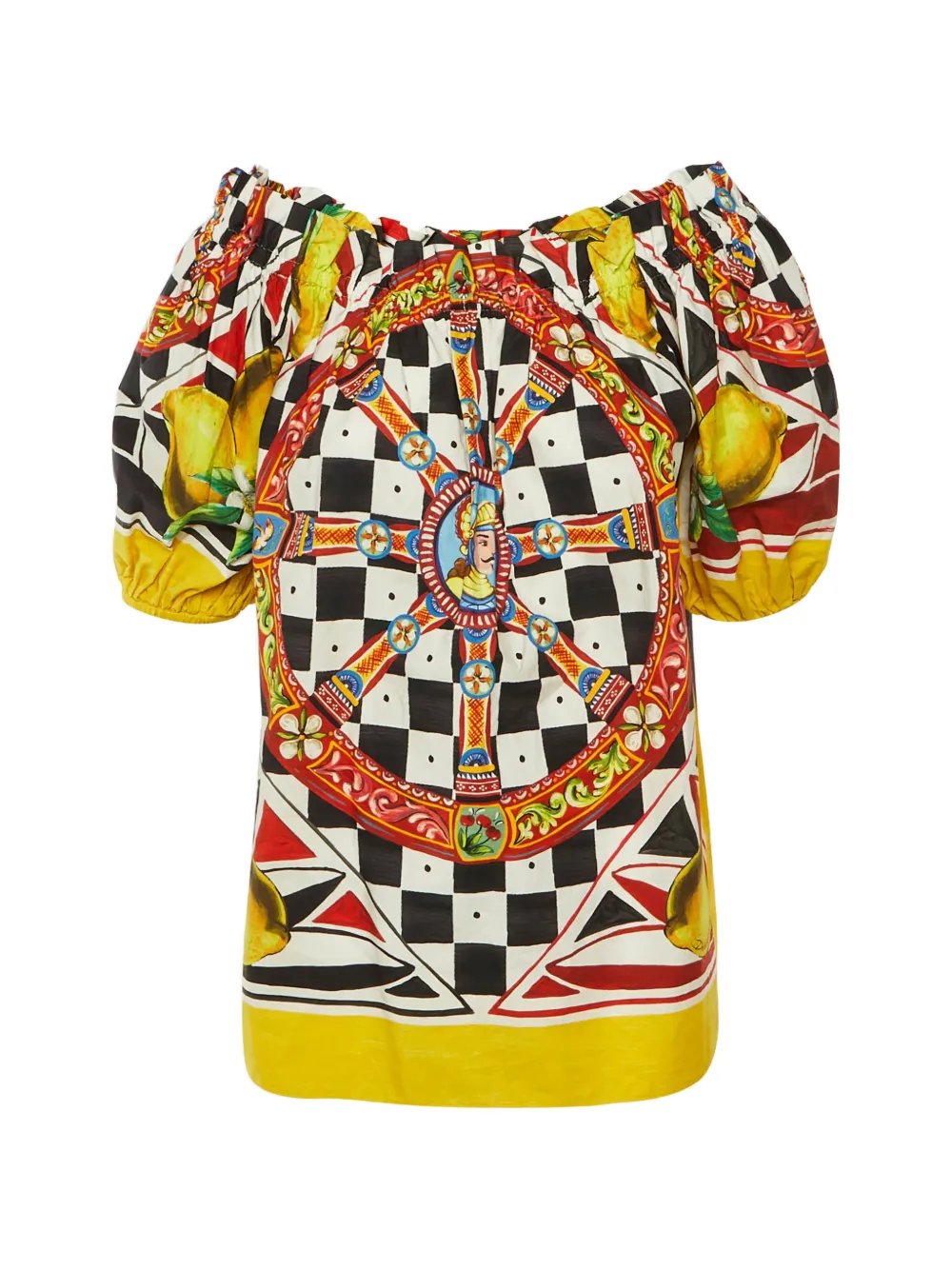 Dolce & Gabbana Carretto Siciliano off-the-shoulder top