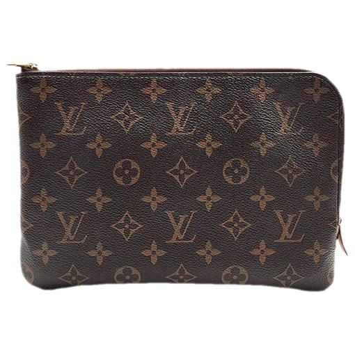Leather clutch bag