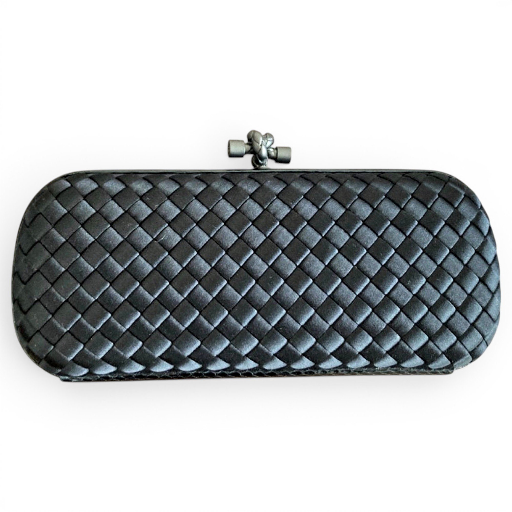 Pochette Knot silk clutch bag