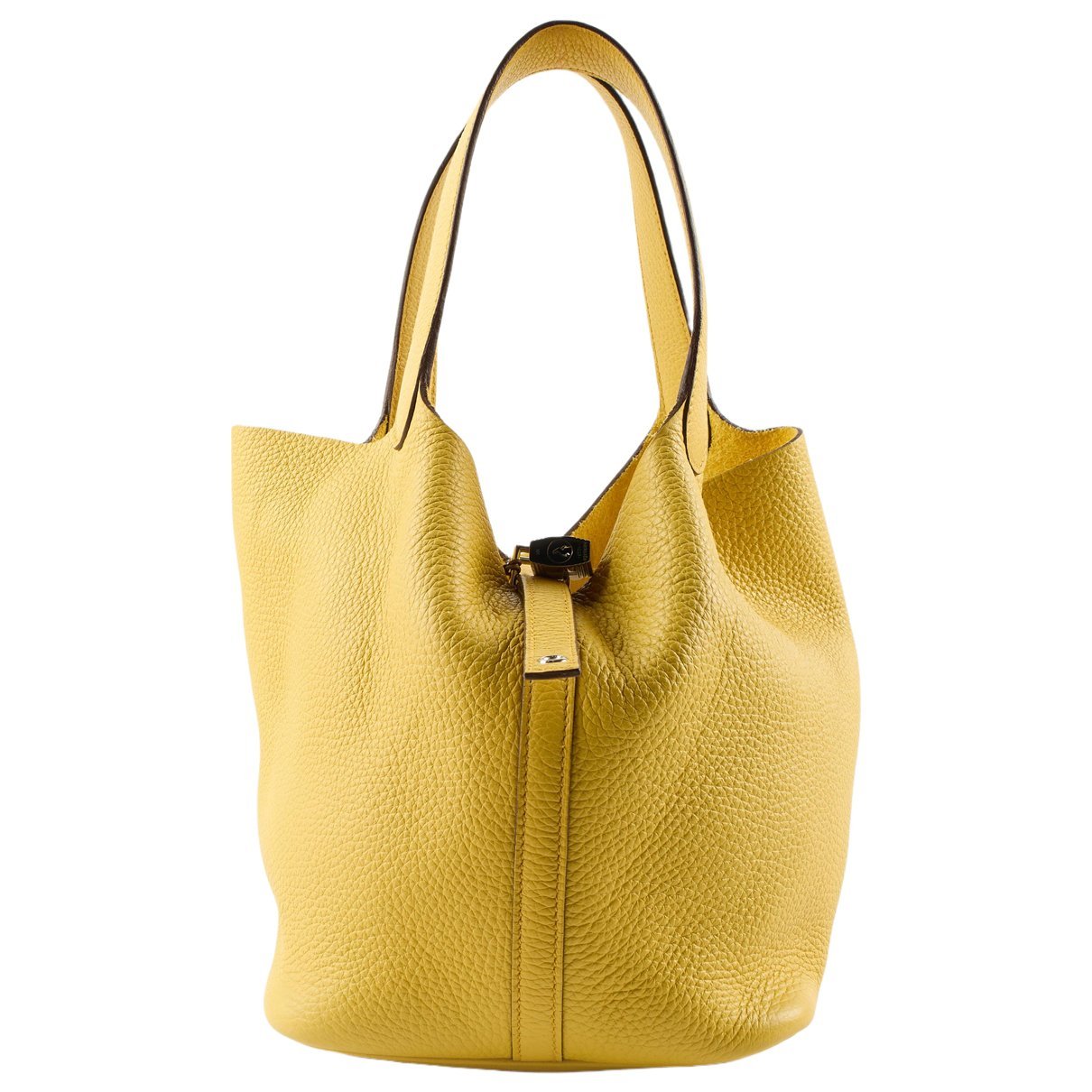 Picotin leather tote