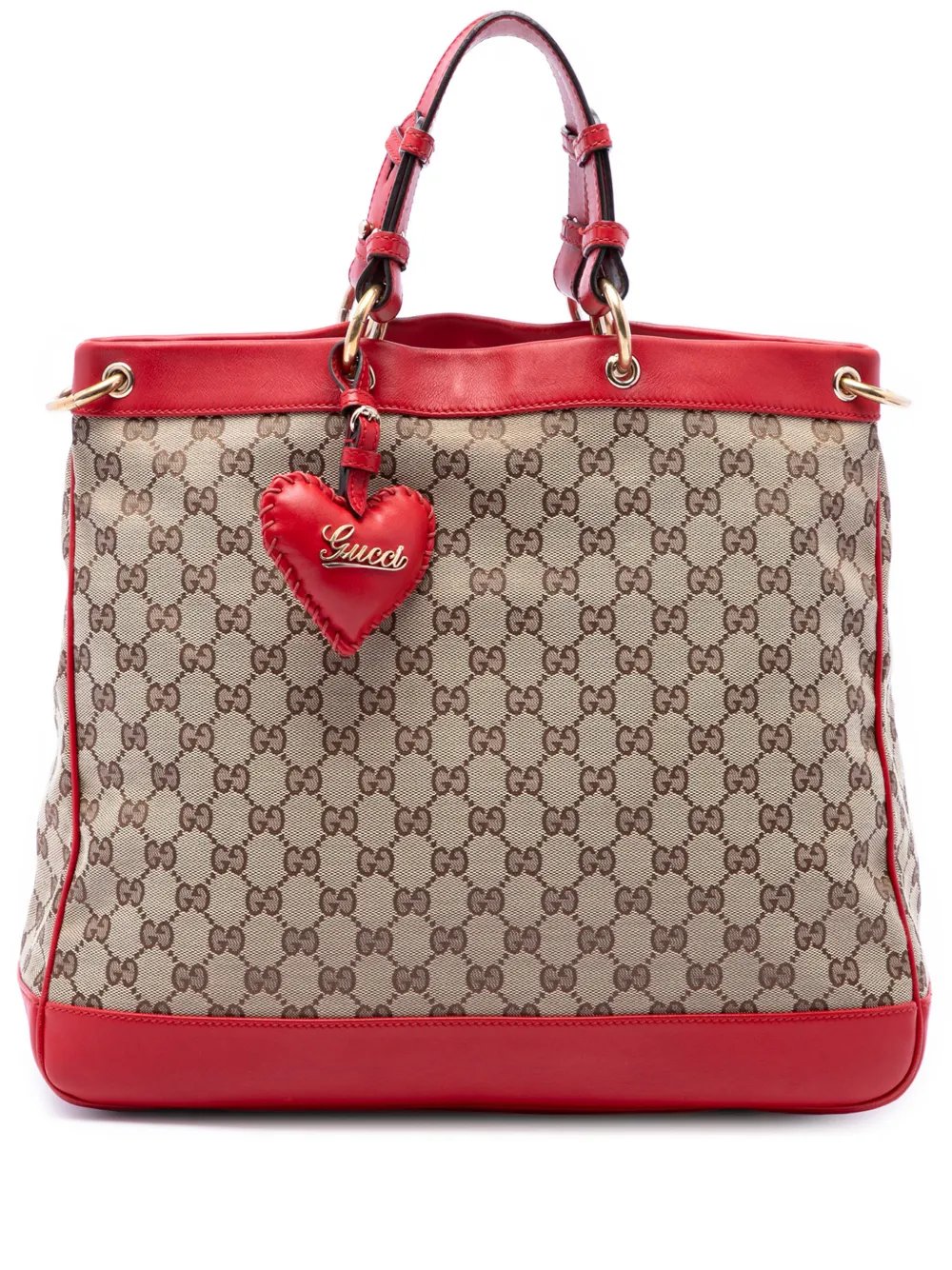 2016-2026 Medium GG Canvas Valentine Top Handle Bag satchel