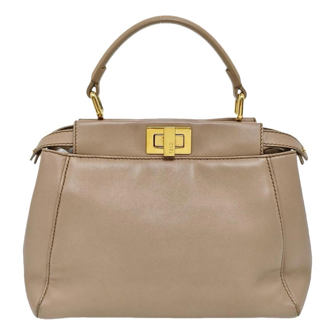 Peekaboo leather handbag